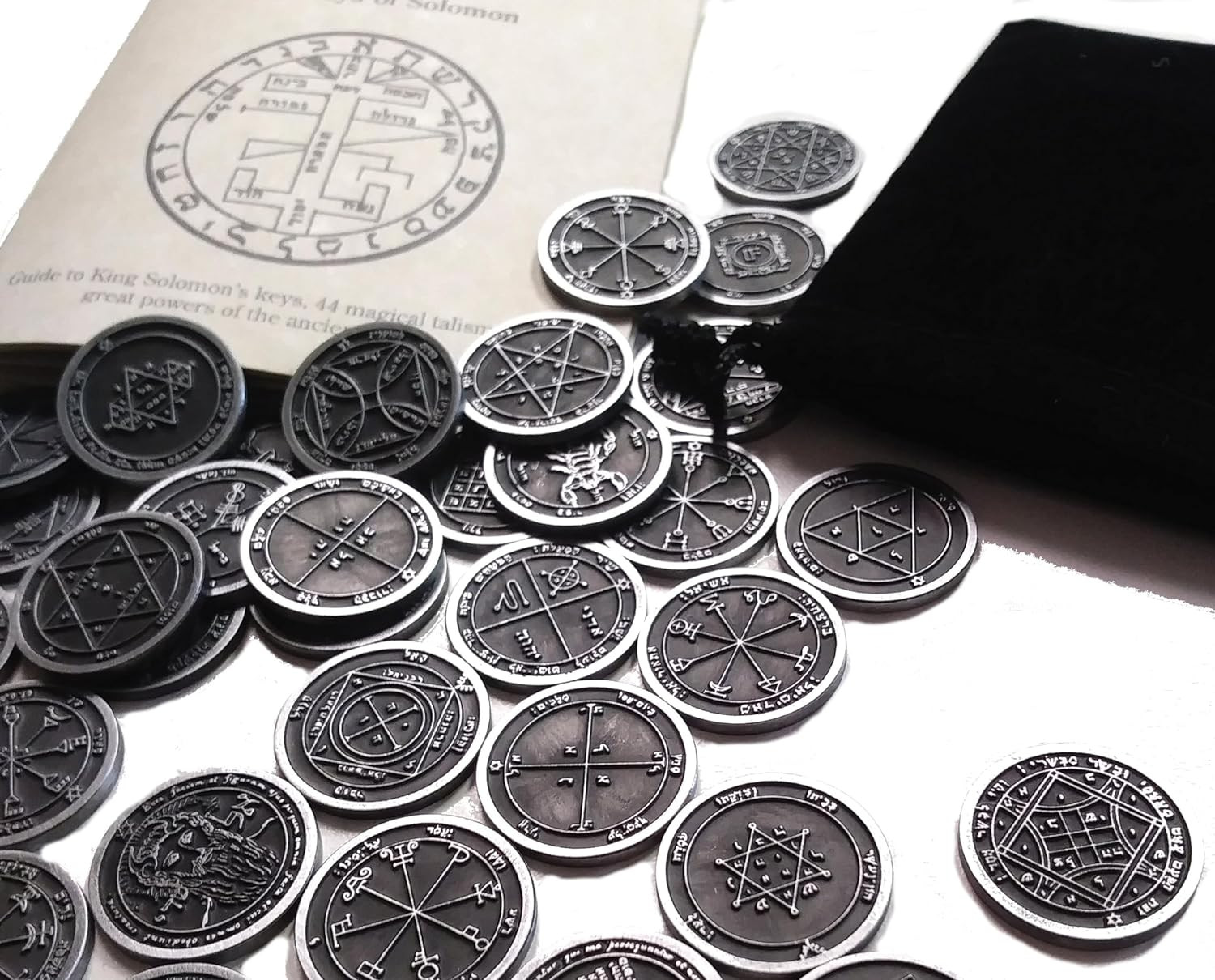 King Solomon\'s Metal Coin Set 44 Occult Seals from The Key of Solomon | All The King Solomon\'s Metal Coin Set 44 Occult Seals from The Key of Solomon | All The