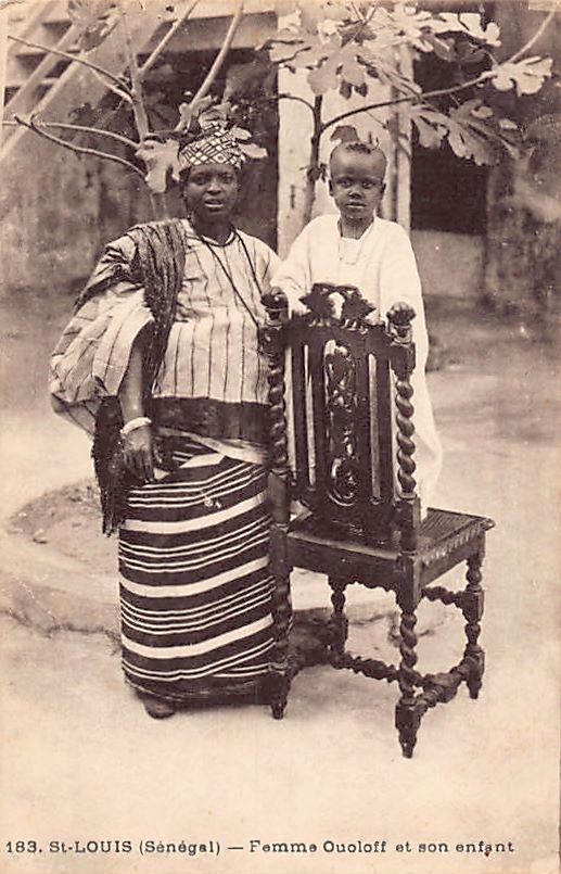 Senegal - SAINT-LOUIS - Wolof woman and her child - Publ. P. Tacher 183 - - Séné