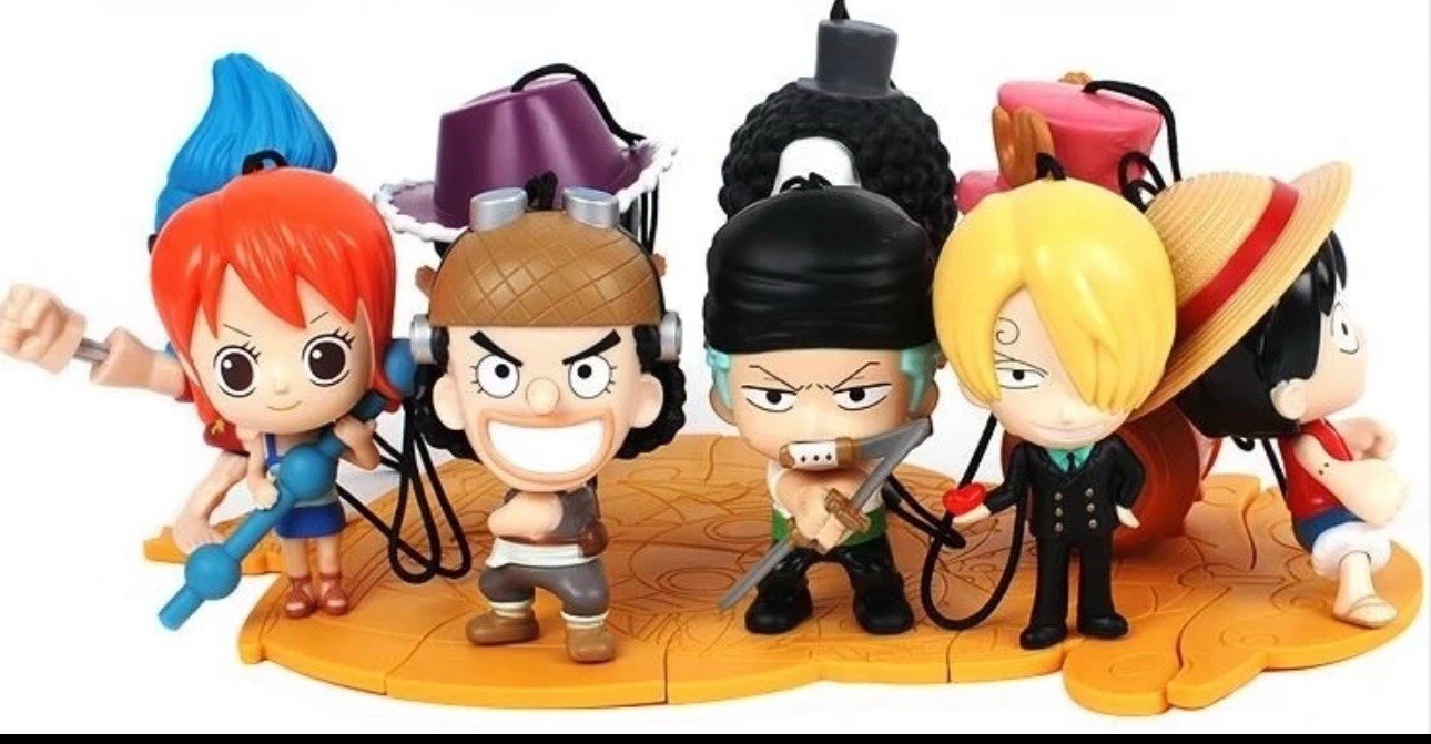 McDonald\'s One Piece Happy Meal Toys Complete Set 9 Figures Sealed Official⁠