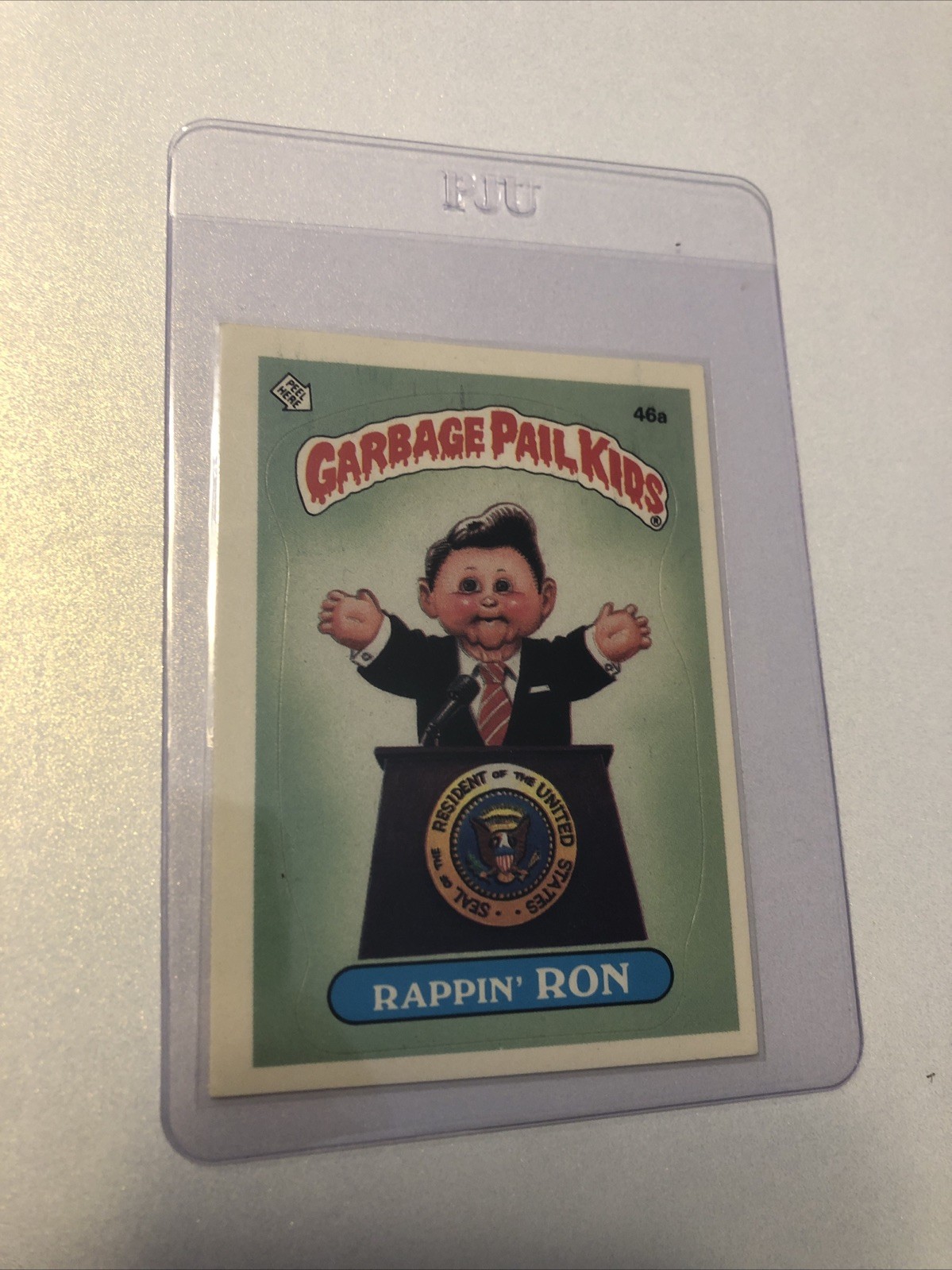 Original 1985 TOPPS Rappin Ron Checklist Schizo Fran 49b Error Mint