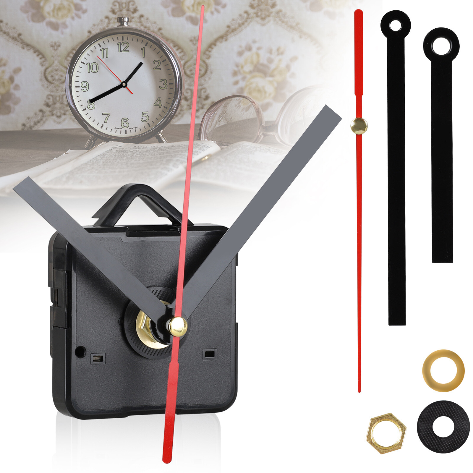 Clock Movement Mechanism Quartz Wall DIY Hands Repair Replacement Tool Parts Kit Clock Movement Mechanism Quartz Wall DIY Hands Repair Replacement Tool Parts Kit