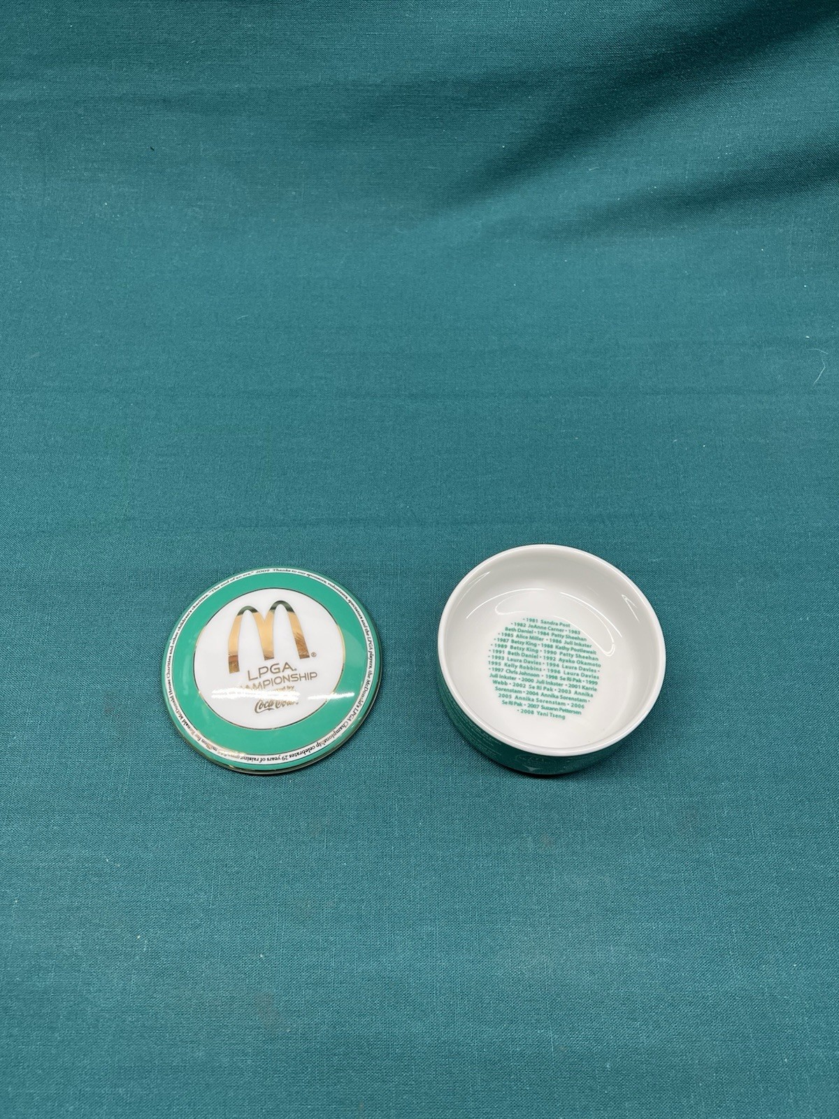 Tiffany & Co 2009 McDonald\'s Tournament LPGA Championship Trinket Dish (2M) Rare