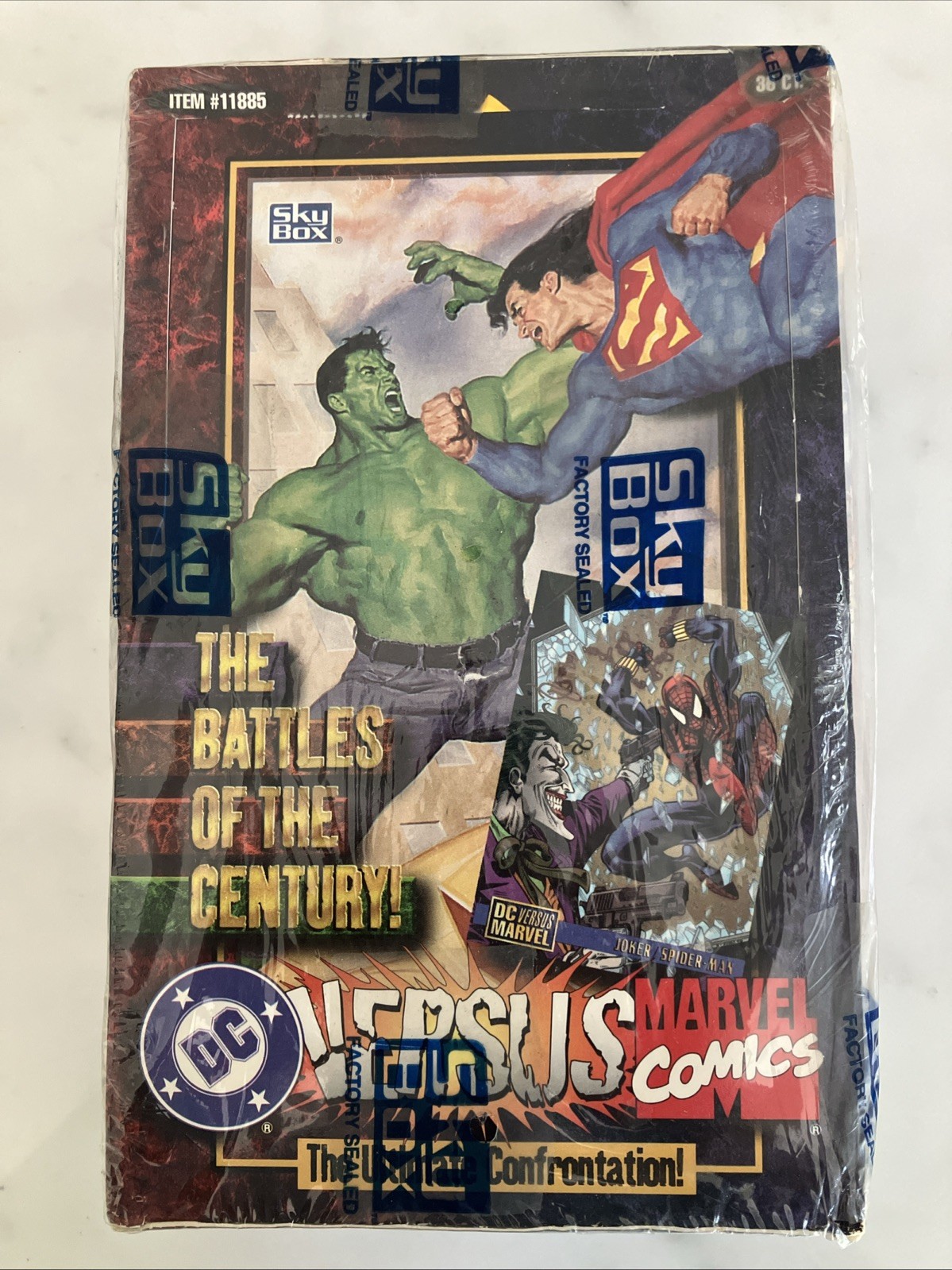 1995 SkyBox DC Versus Marvel Comics Trading Cards 36ct FACTORY SEALED BOX 1995 SkyBox DC Versus Marvel Comics Trading Cards 36ct FACTORY SEALED BOX