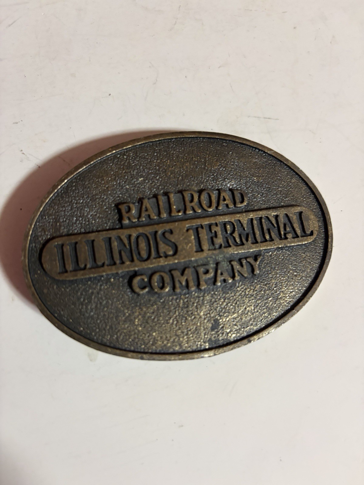 Railroad Company Illinois Terminal Belt Buckle Rare Belt Buckle Railroad Company Illinois Terminal Belt Buckle Rare Belt Buckle