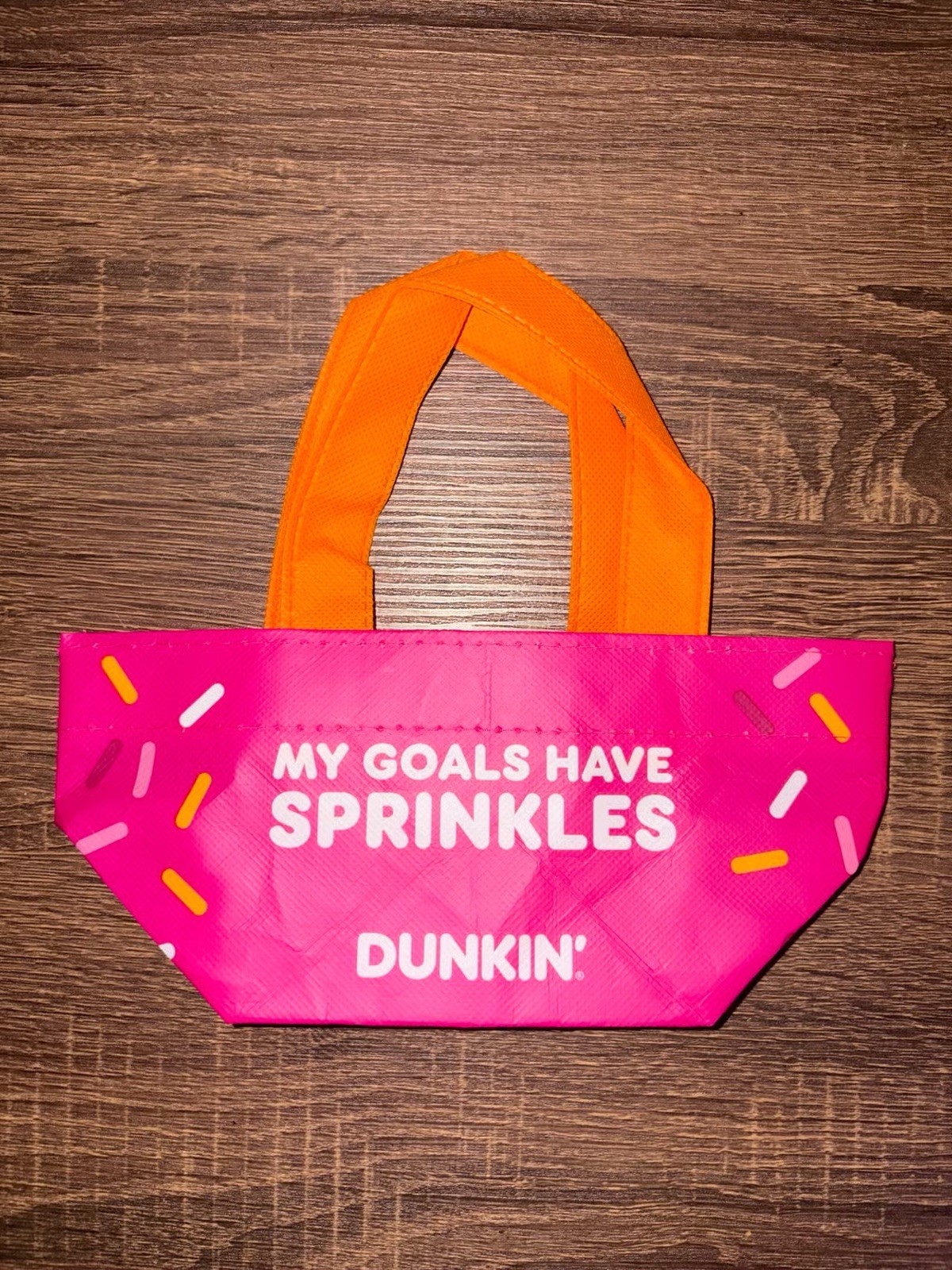Dunkin Donut Pink Mini Tote Bag Limited Edition (FREE SHIPPING 2 Bags INCLUDED)