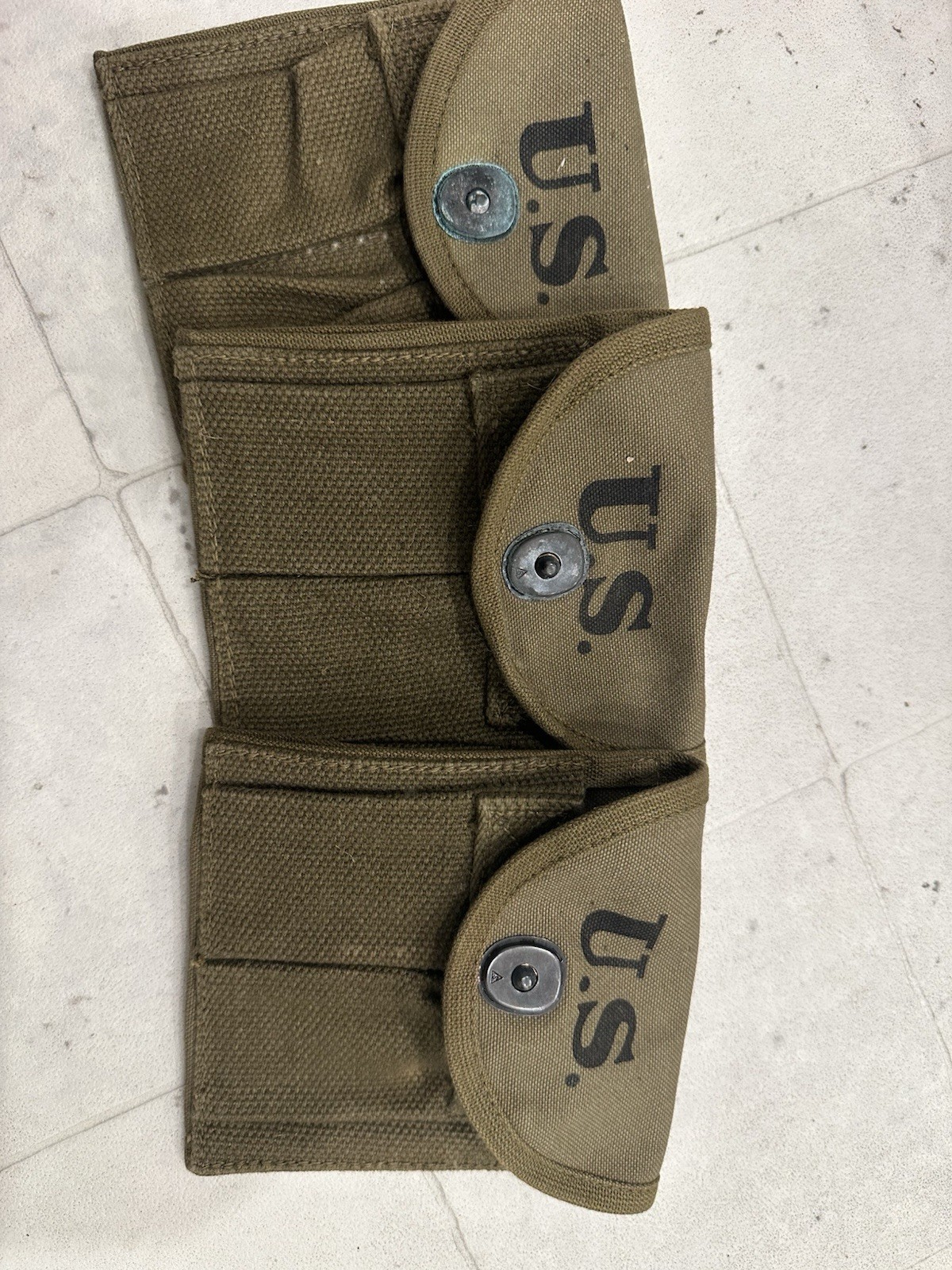 Original WWII US M1 Carbine Ammo Pouch 1943 Dated Original WWII US M1 Carbine Ammo Pouch 1943 Dated