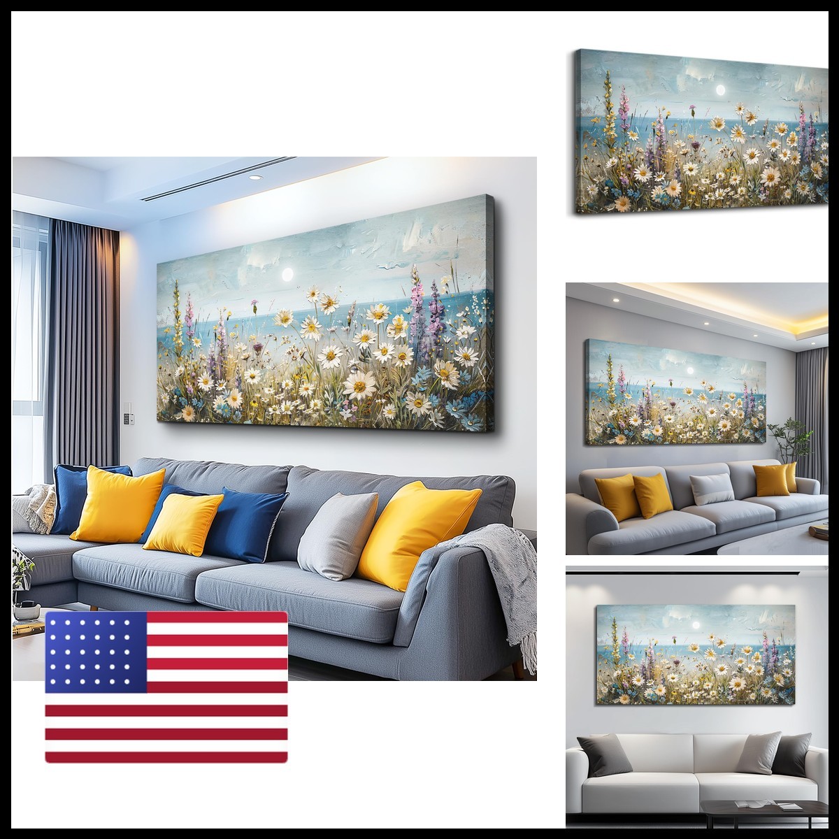 KELIYUAN Large Canva Wall Art Living Room Farmhouse Wall Decor Bedroom Office