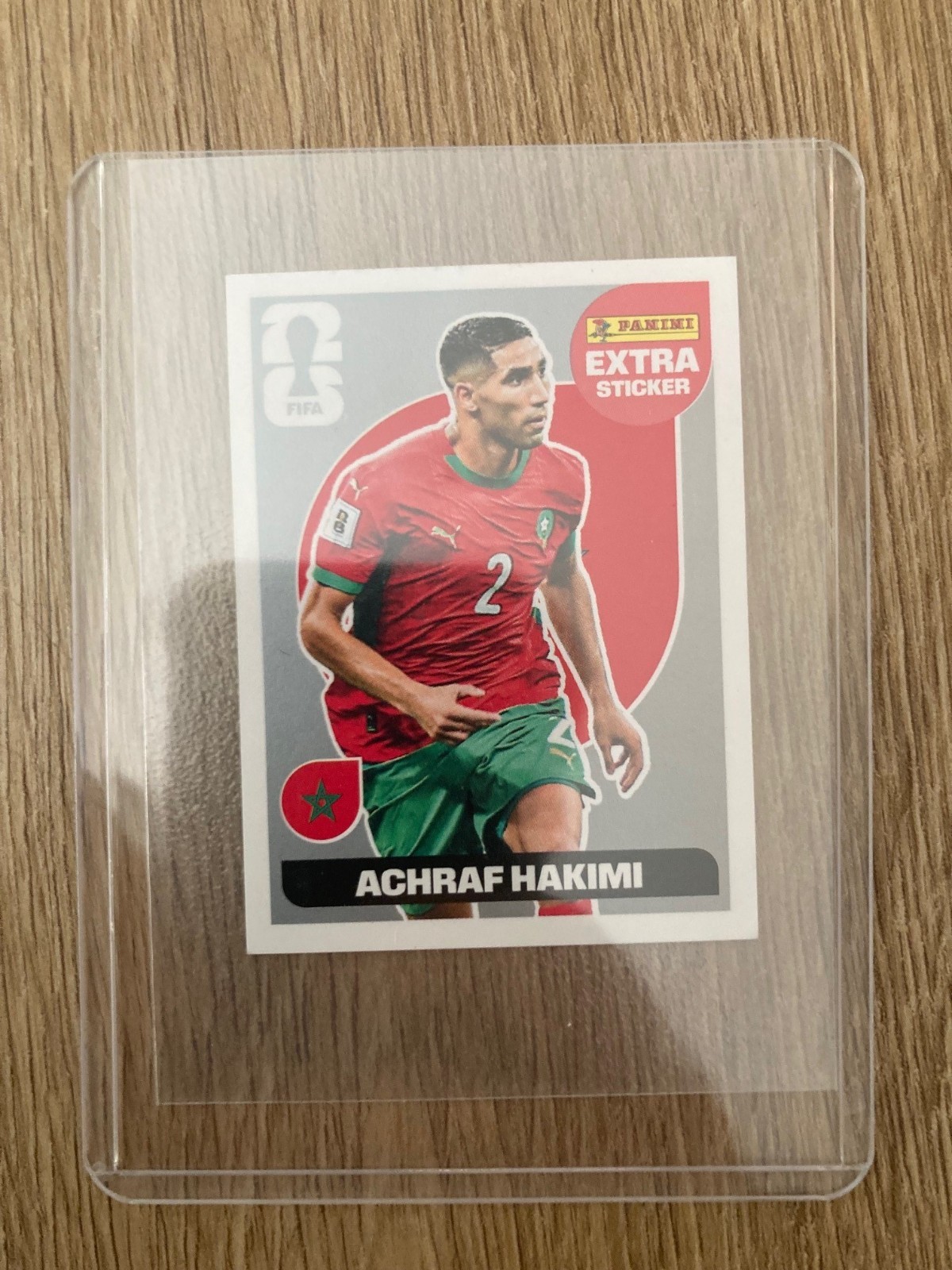 Panini FIFA World Cup 2026 Extra Sticker Achraf Hakimi Silver/Silver With Sleeve