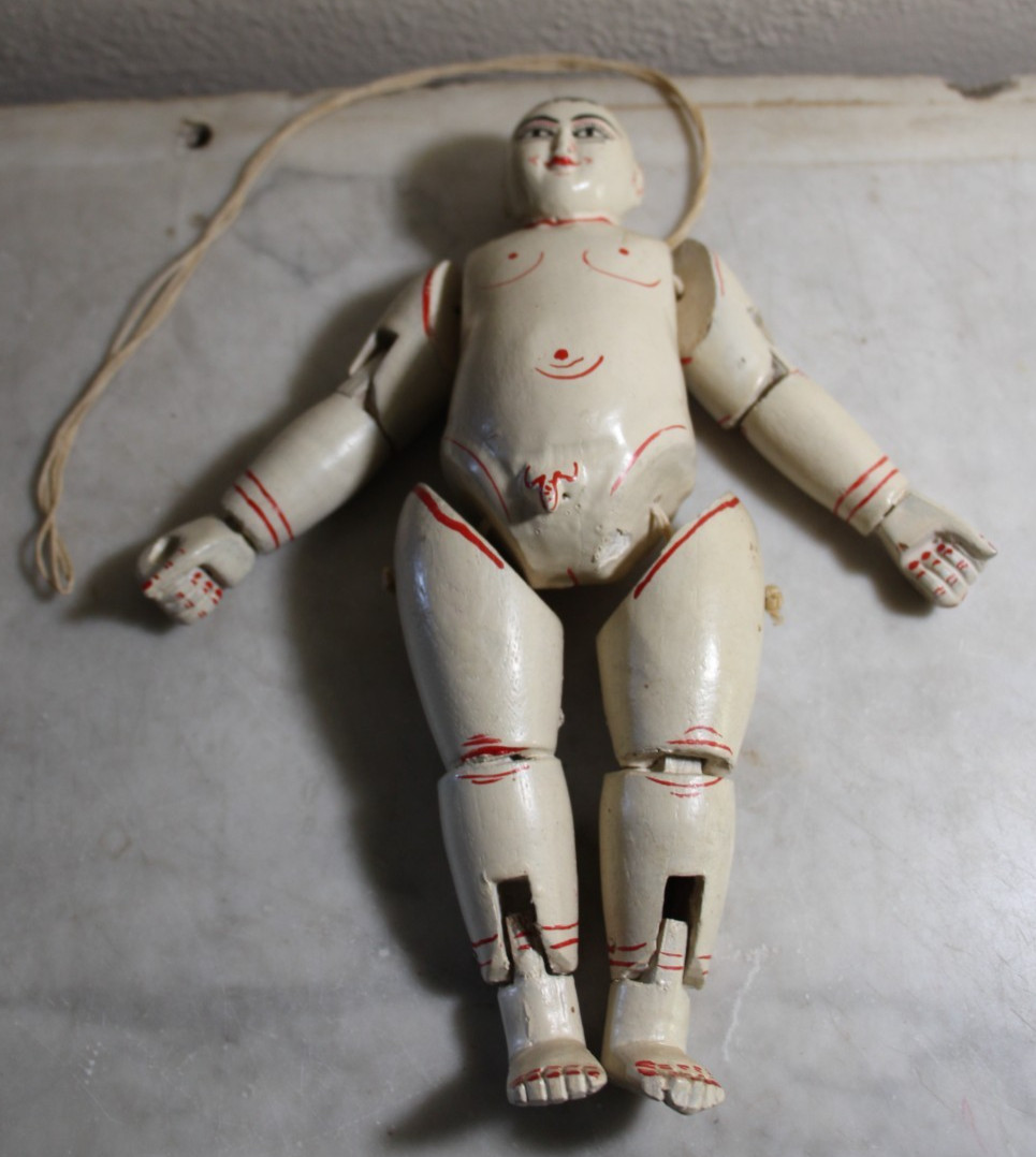 Vintage Burmese Wooden Marionette Made In Myanmar--Burmese Puppetry-Yoke The