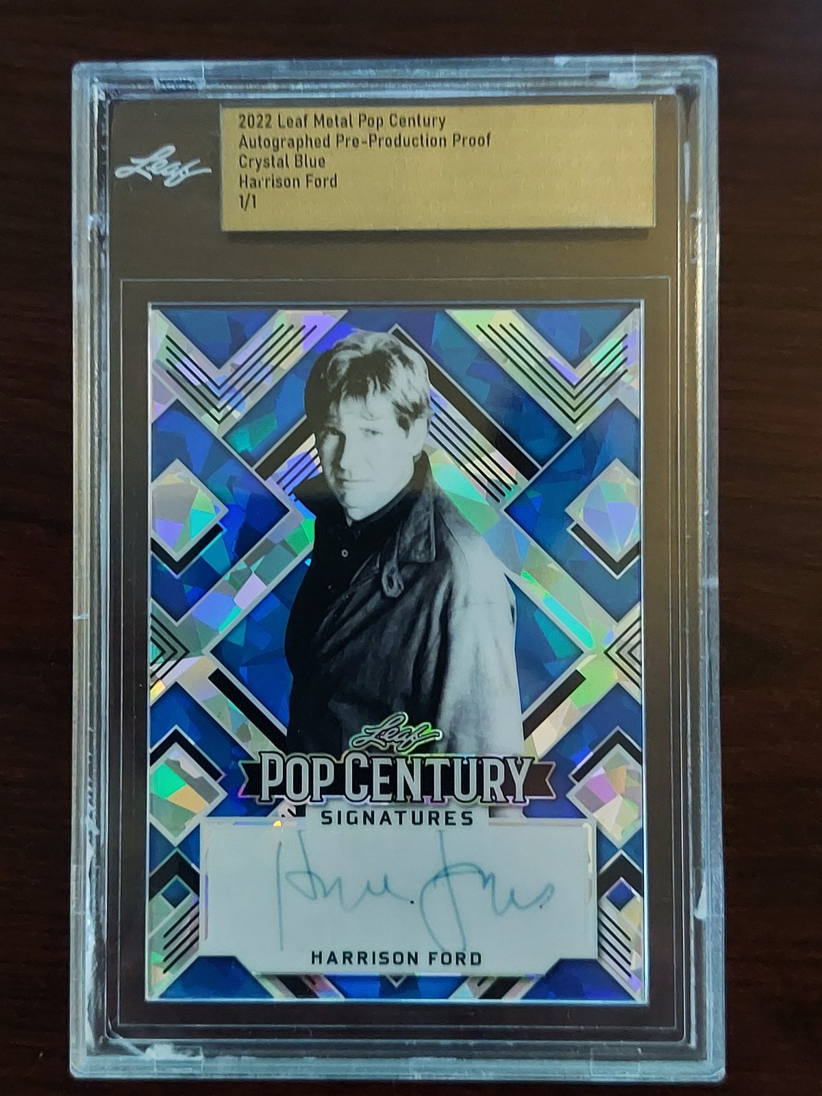 2022 Leaf Metal HARRISON FORD 1/1 Pop Century Pre-Production Proof Auto Signed