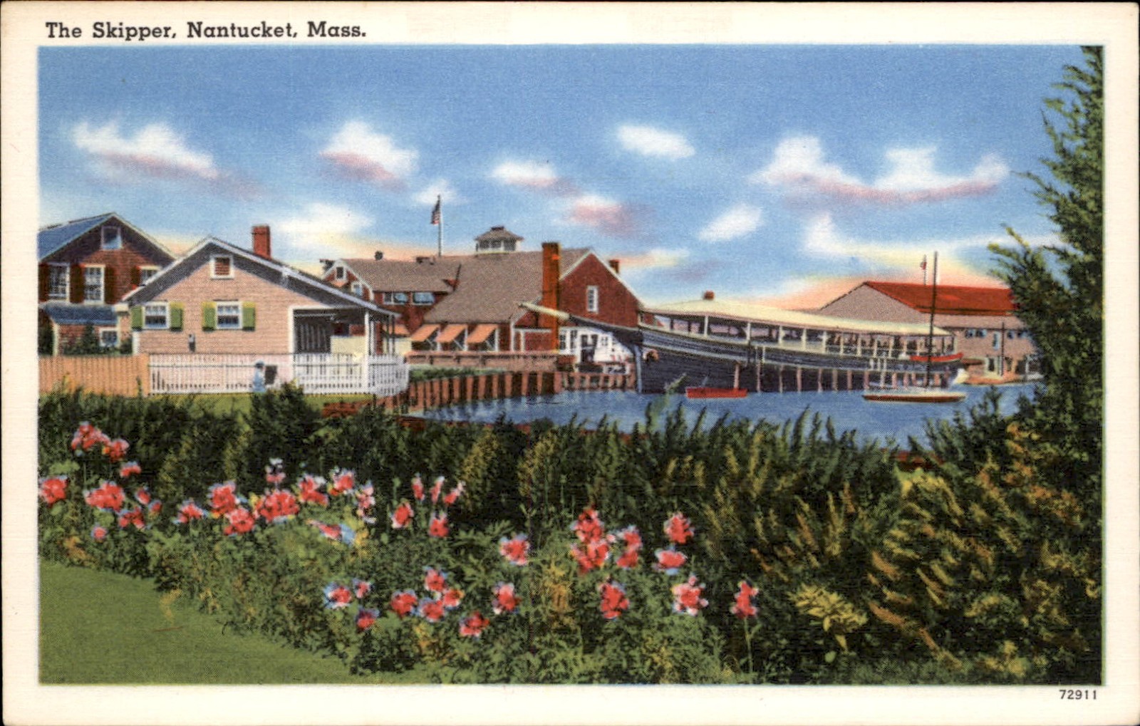Nantucket Massachusetts MA The Skipper Tichnor Bros. c1940s-50s Vintage Postcard