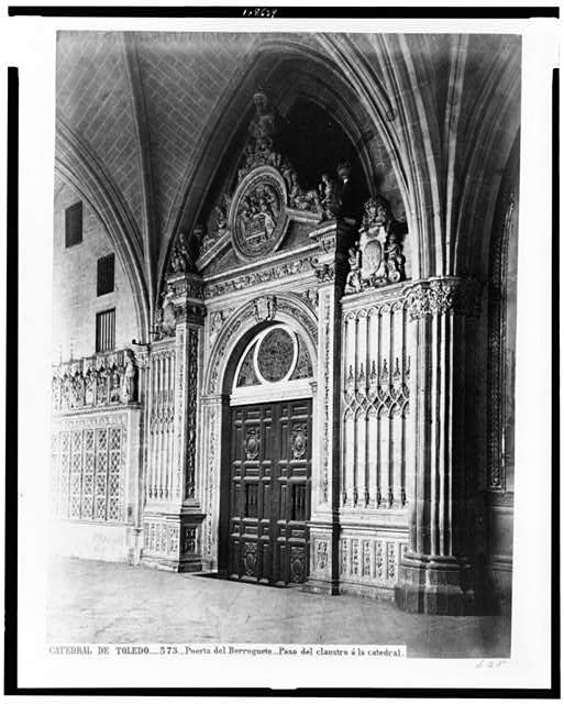 Photo:Toledo Spain 1860s Catedral de Toledo Puerta del Berruguete Doorway