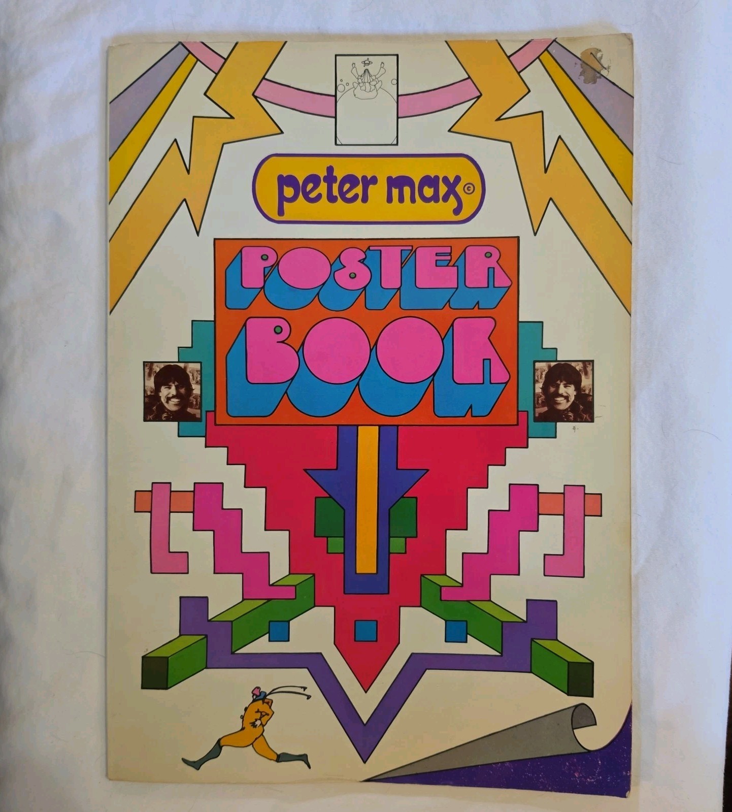PETER MAX  Poster Book  1970 Vintage 2nd Printing Signed