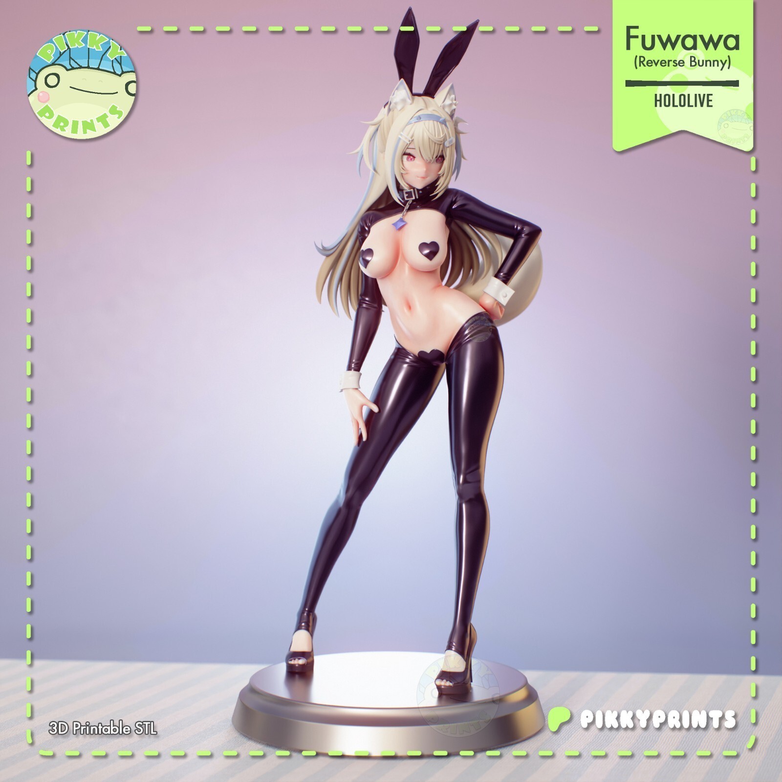 1:8 Fuwawa Abyssgard Hololive Fan Art UNPAINTED High Quality Garage Kit
