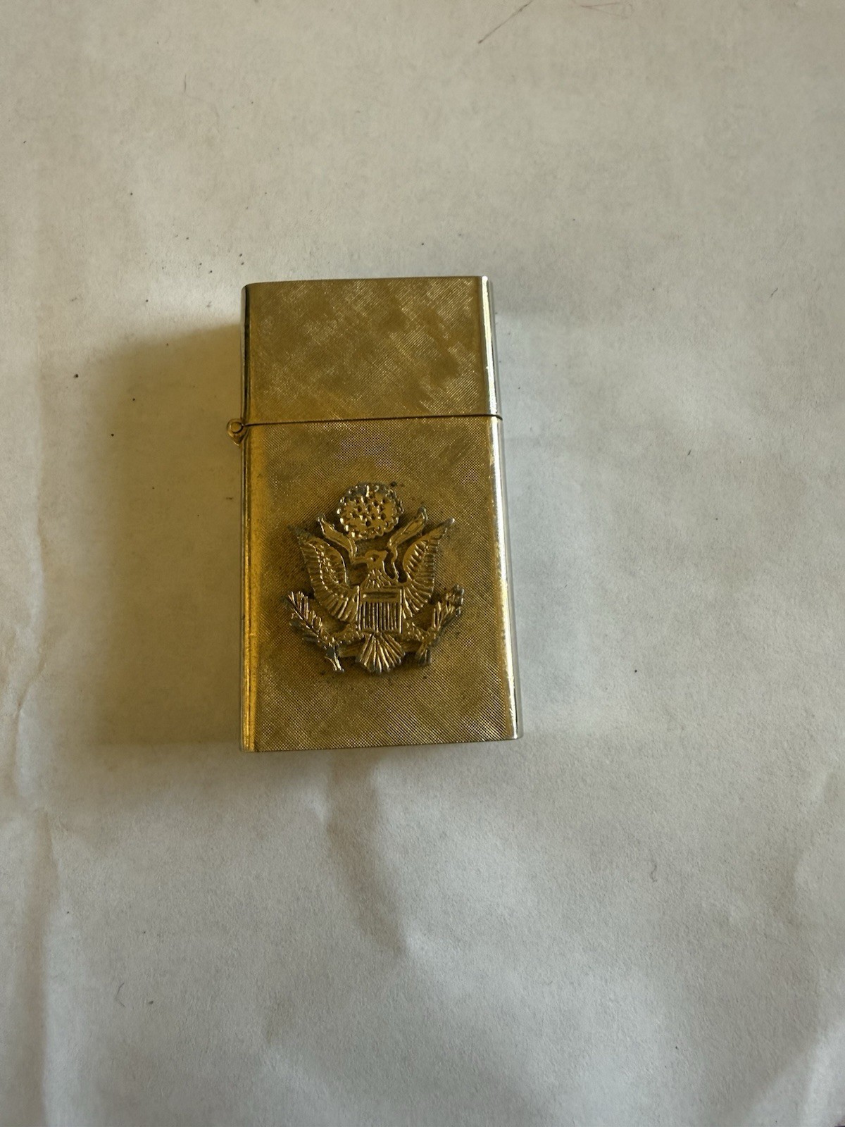 Vintage USA Seal Gold-Plated Cigarette Lighter