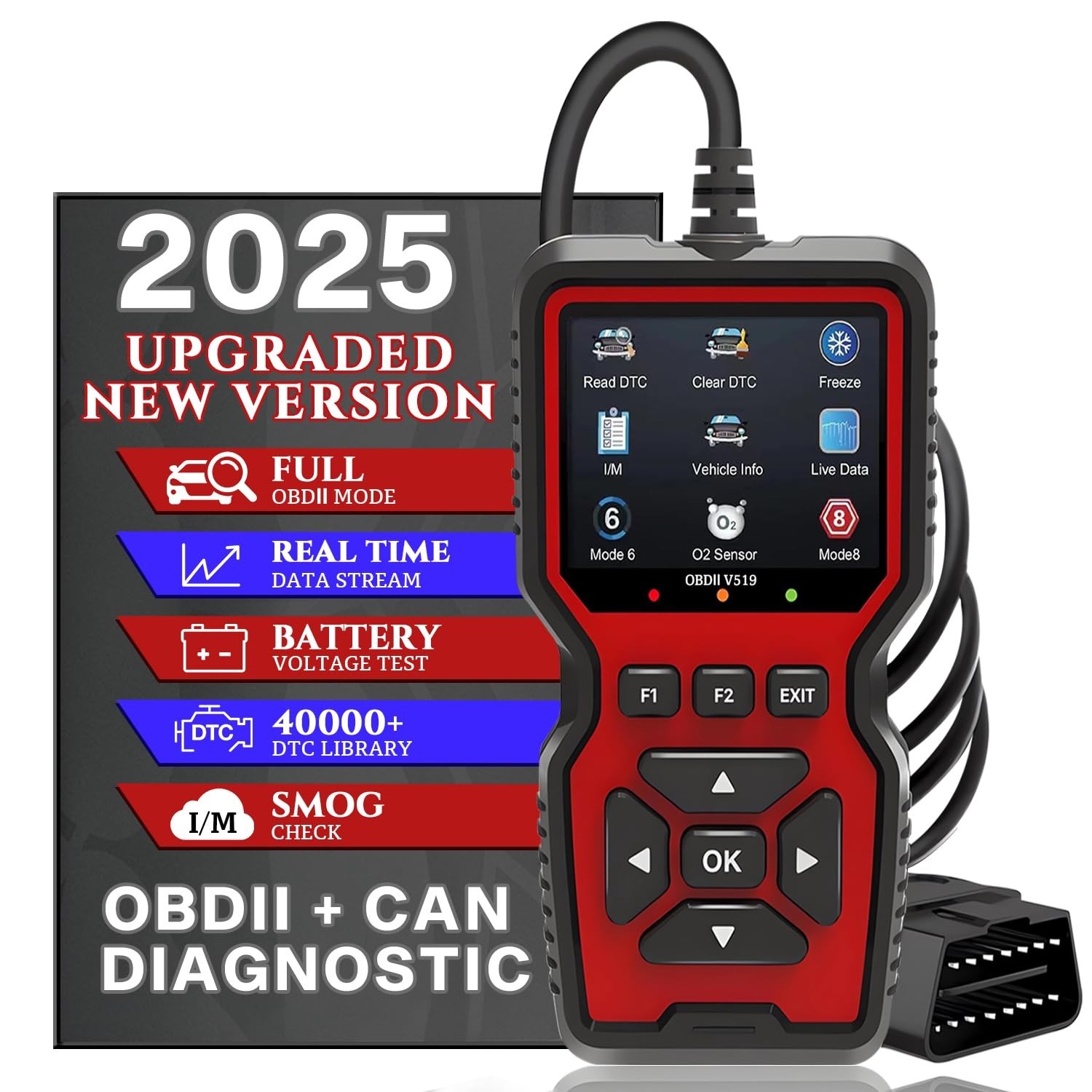 Professional OBD2 V519 Scanner - 2025 Upgraded OBDII + CAN Code Rea... Fast Ship Professional OBD2 V519 Scanner - 2025 Upgraded OBDII + CAN Code Rea... Fast Ship