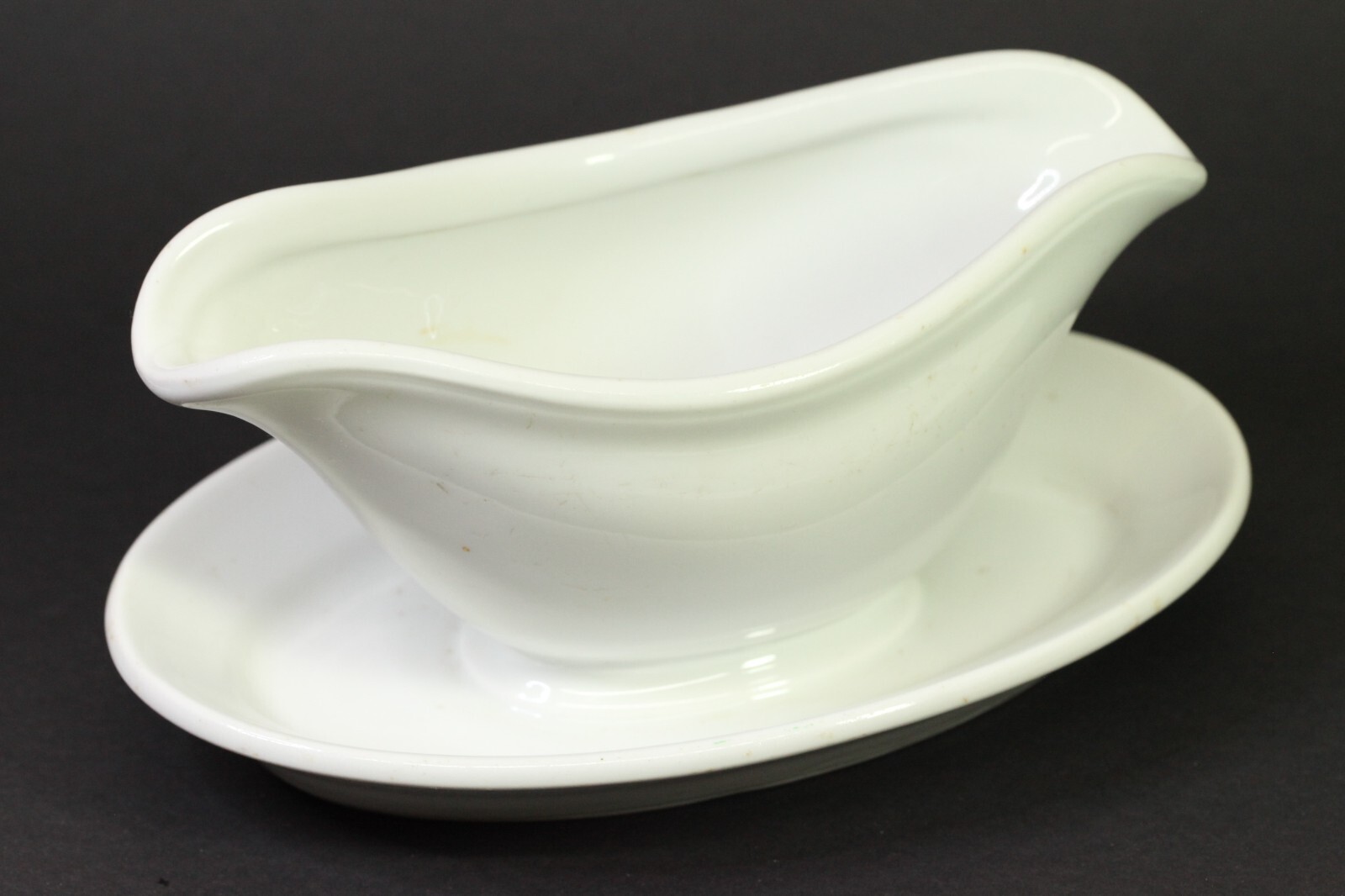 Rare Original WWII German thick Porcelain Mess Sauce boat BAUSCHER WEIDEN