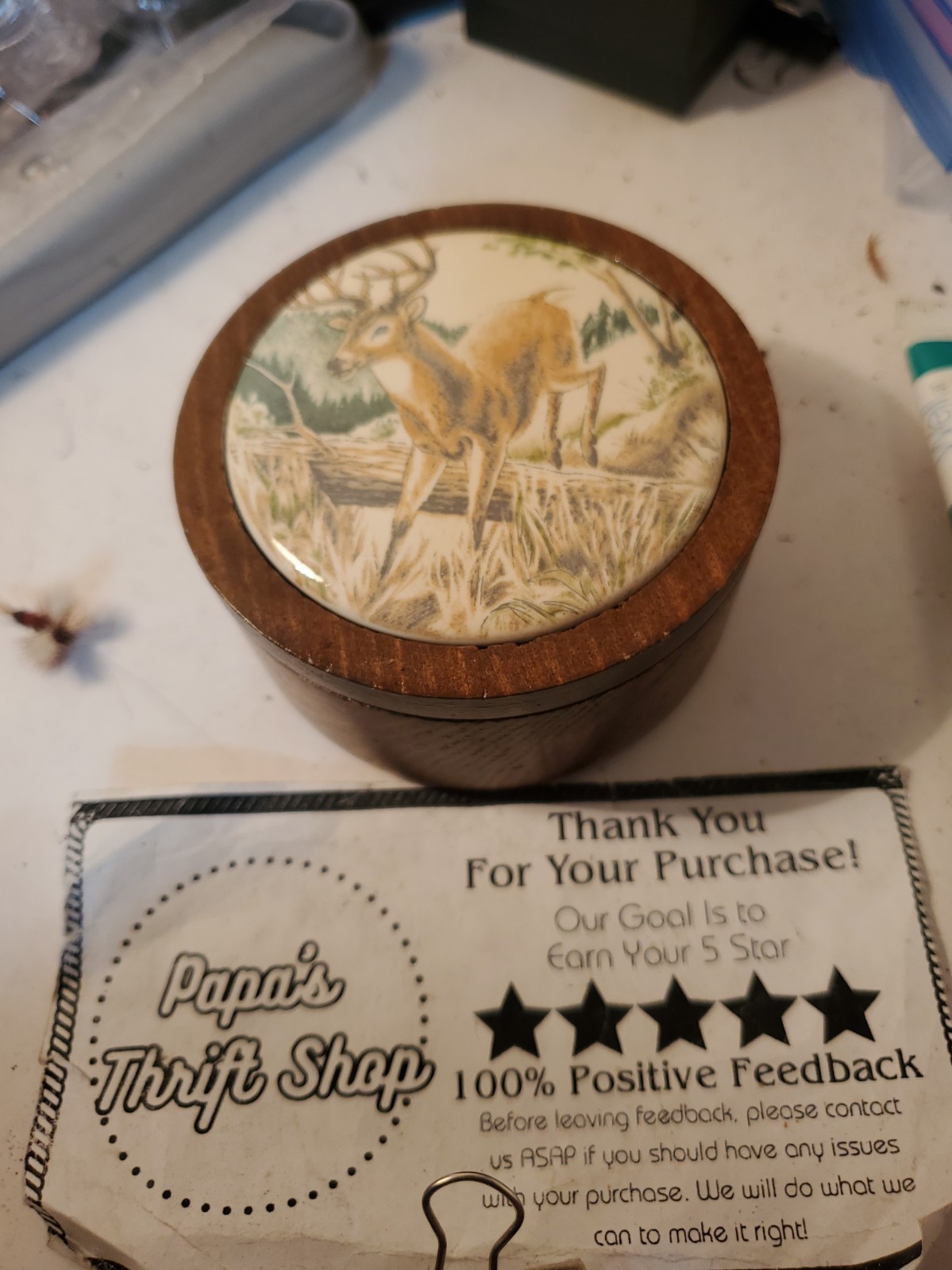 VINTAGE AVO WOODEN WILDERNESS BOX W/ SOAP VINTAGE AVO WOODEN WILDERNESS BOX W/ SOAP