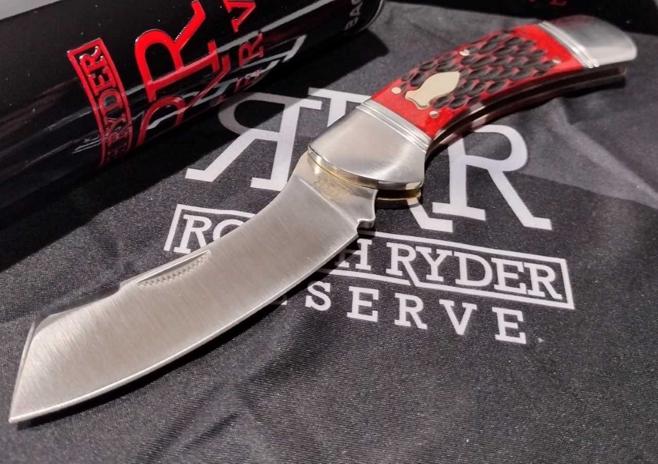 Rough Ryder Reserve Balboa Red Jigged Bone D2 Tool Steel Pocket Knife RRR039 Rough Ryder Reserve Balboa Red Jigged Bone D2 Tool Steel Pocket Knife RRR039