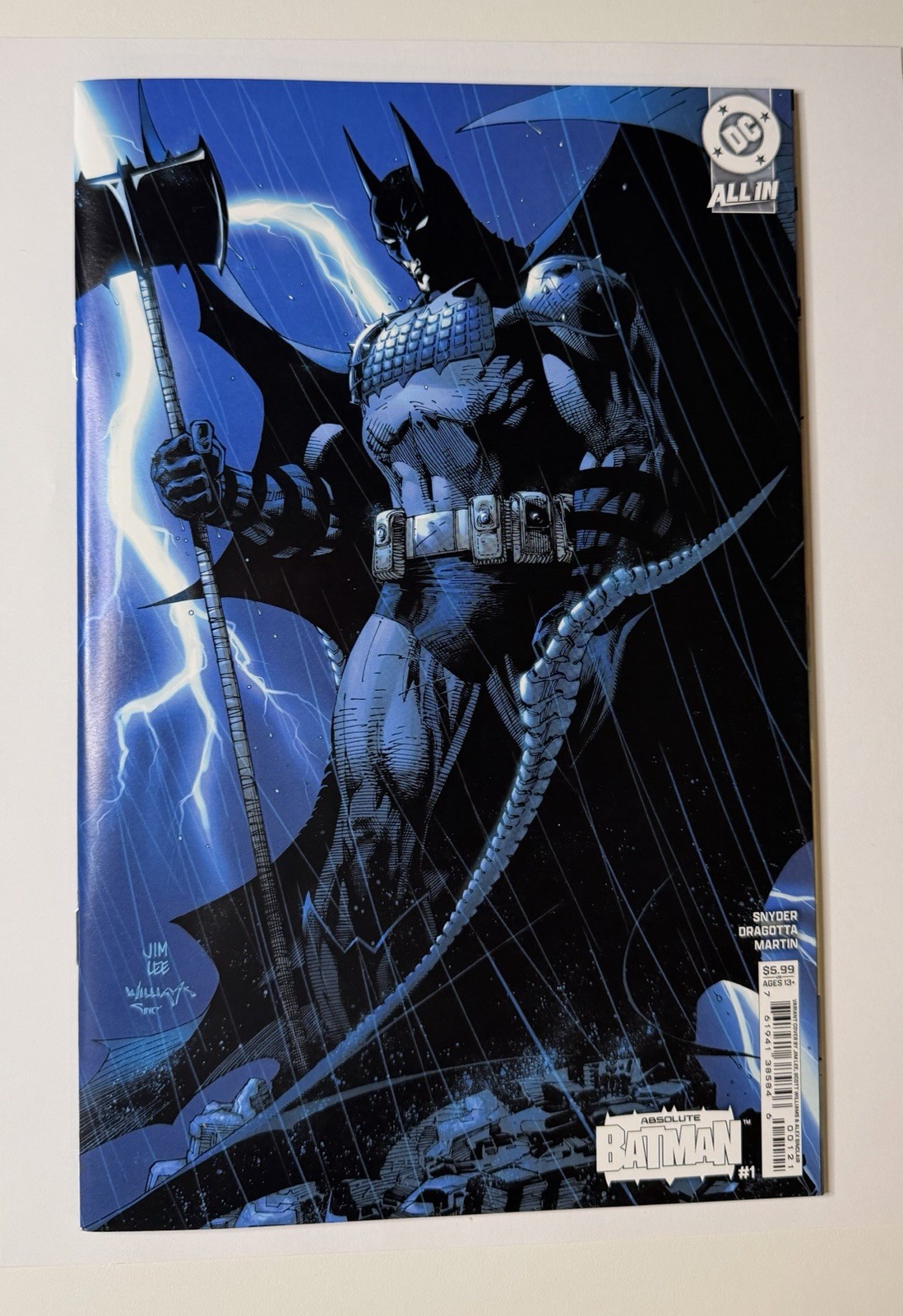 DC Comics Absolute Batman #1 1st Print Jim Lee Variant SNYDER DRAGOTTA