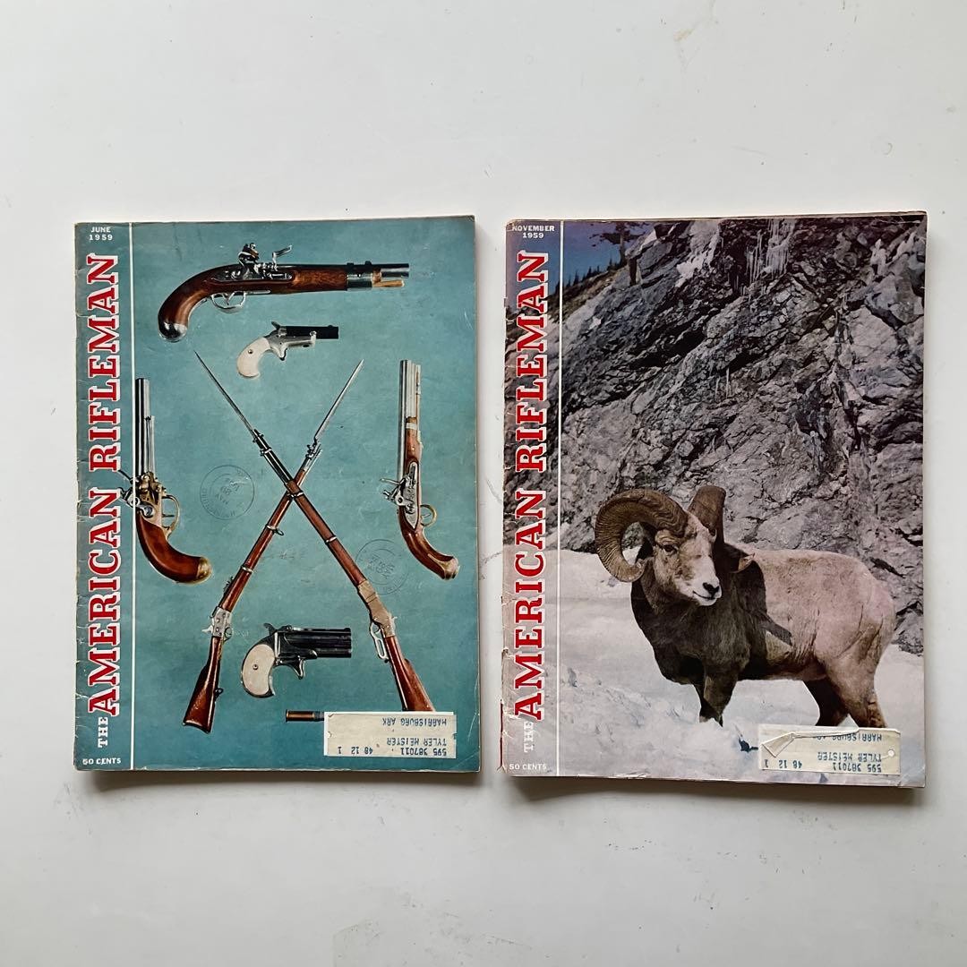 American Rifleman 1959 June November Magazine 2 Issue Set