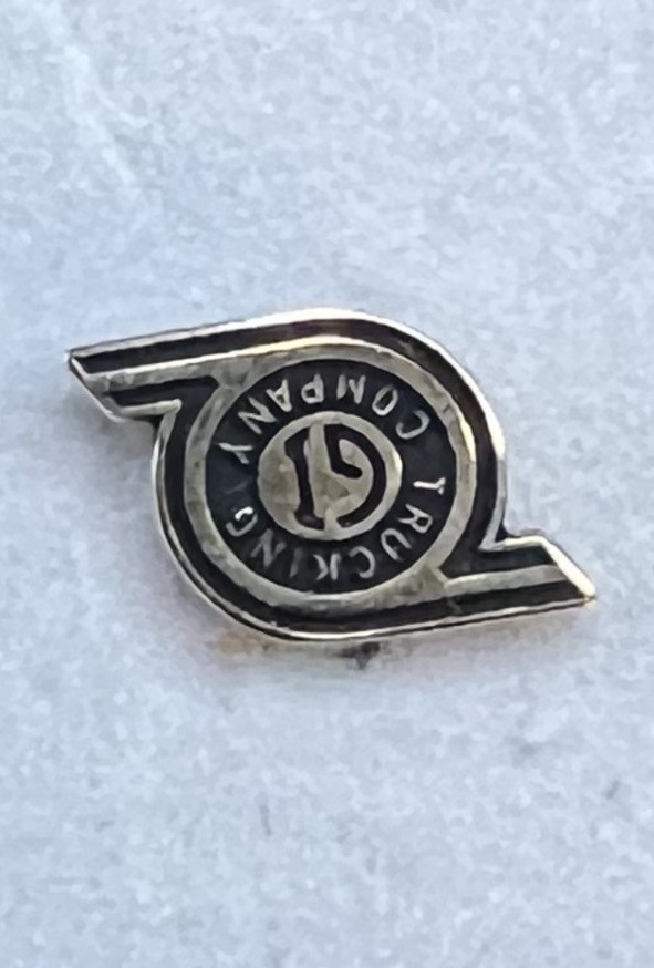 Vintage 10K Yellow Gold 34-Year Employee Service Lapel Pin GI Trucking company