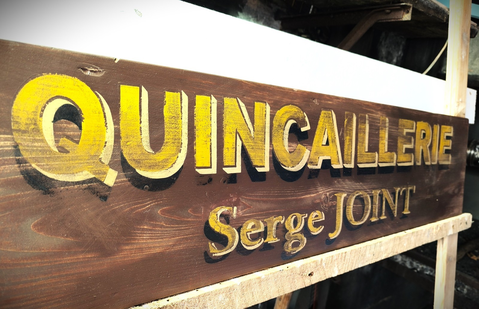 Hand Painted Patinated Hardware Sign Sign Sign