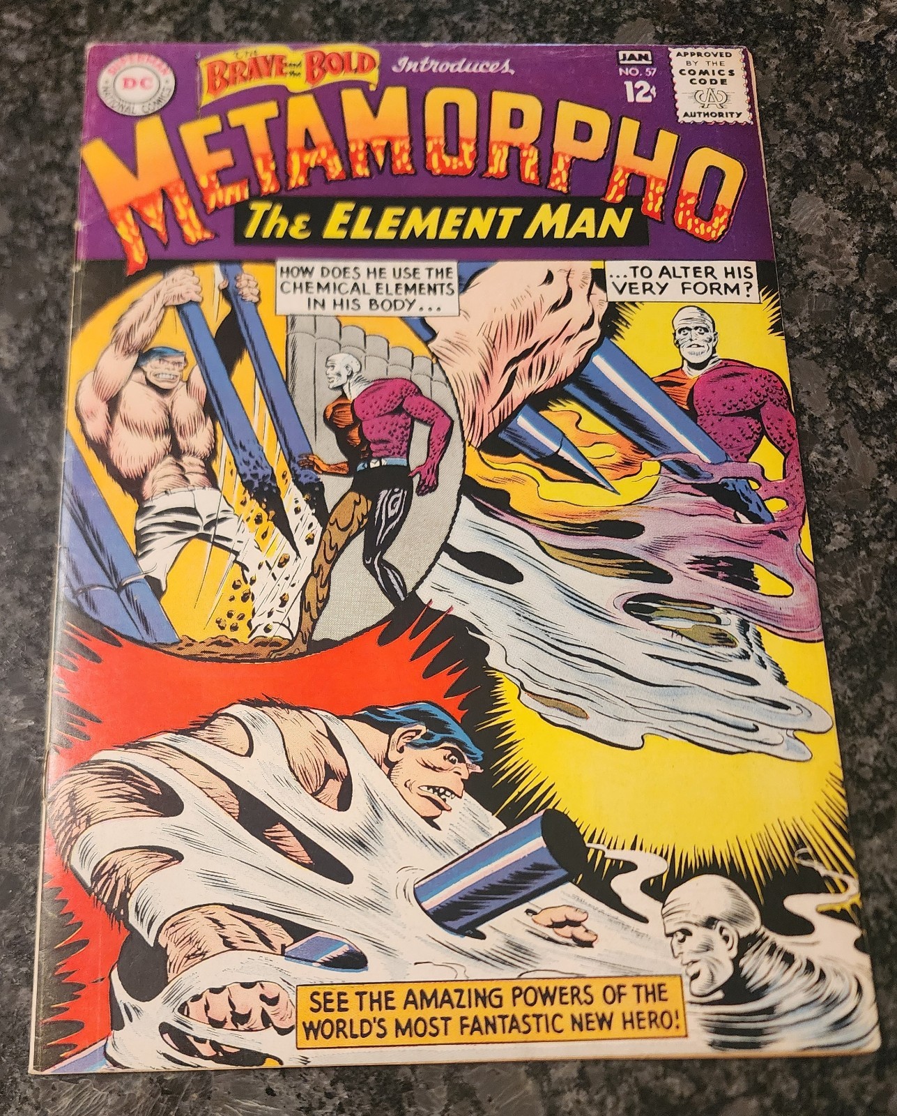 BRAVE AND BOLD #57 FIRST METAMORPHO KEY VF- 7.5