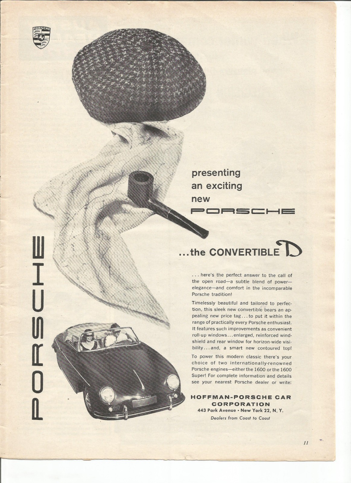 1959 Porsche print ad: 