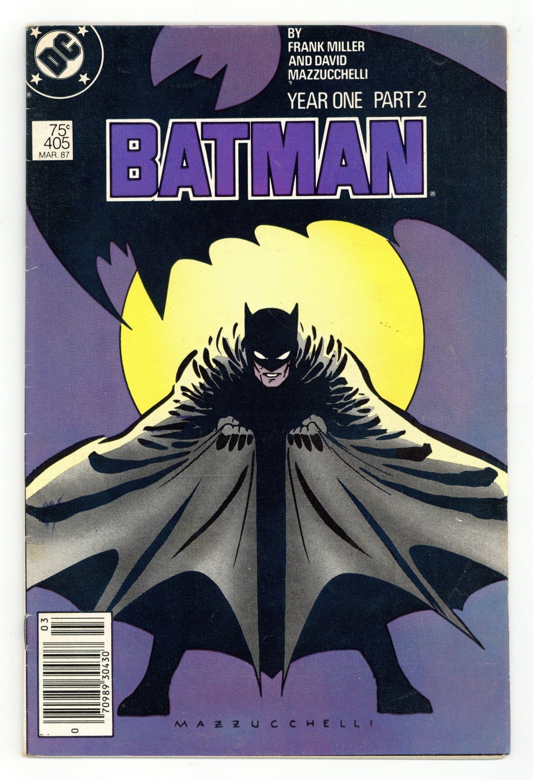 Batman #405N VG- 3.5 1987