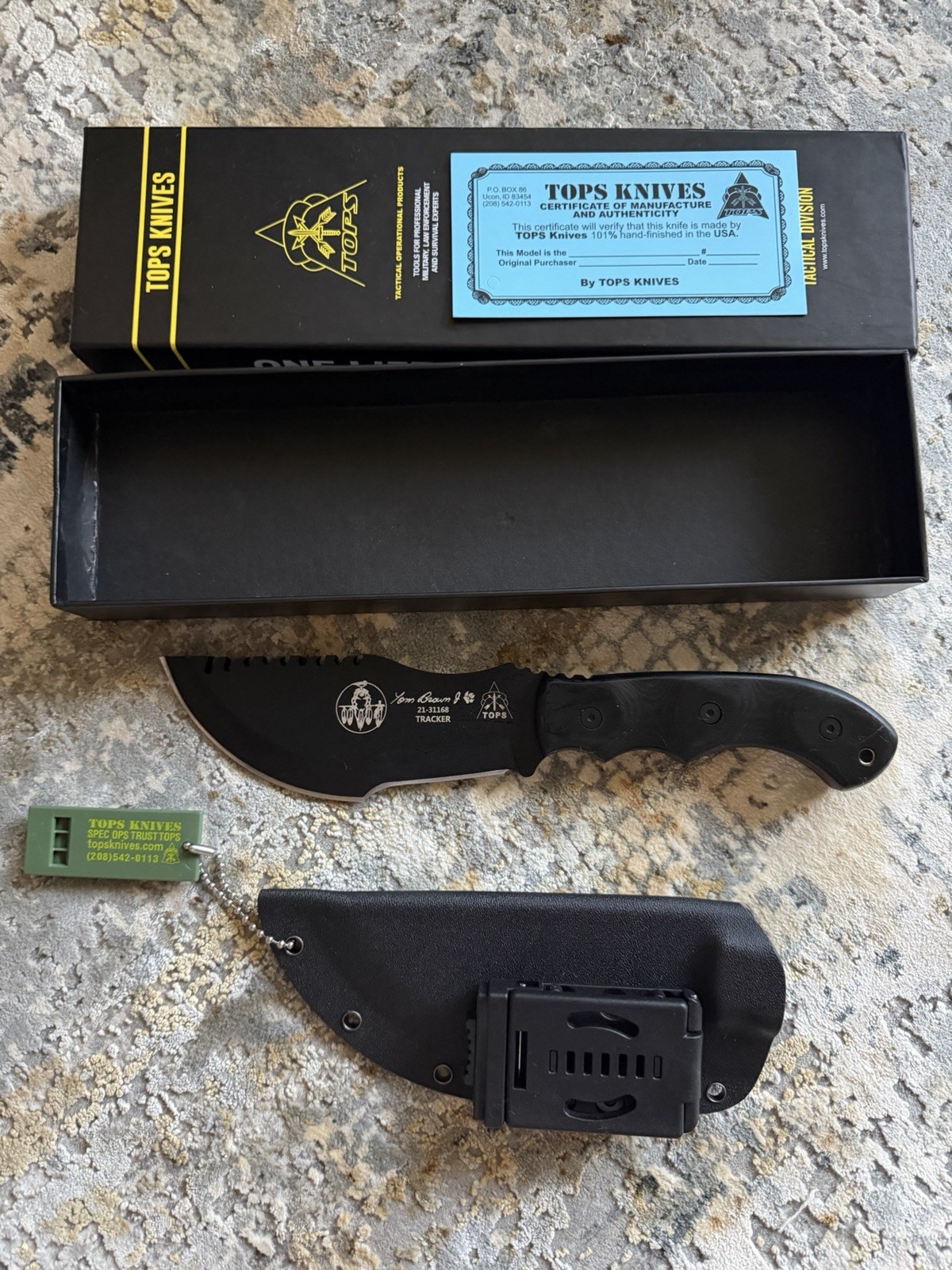 TOPS Tom Brown Tracker Fixed Knife 6.38