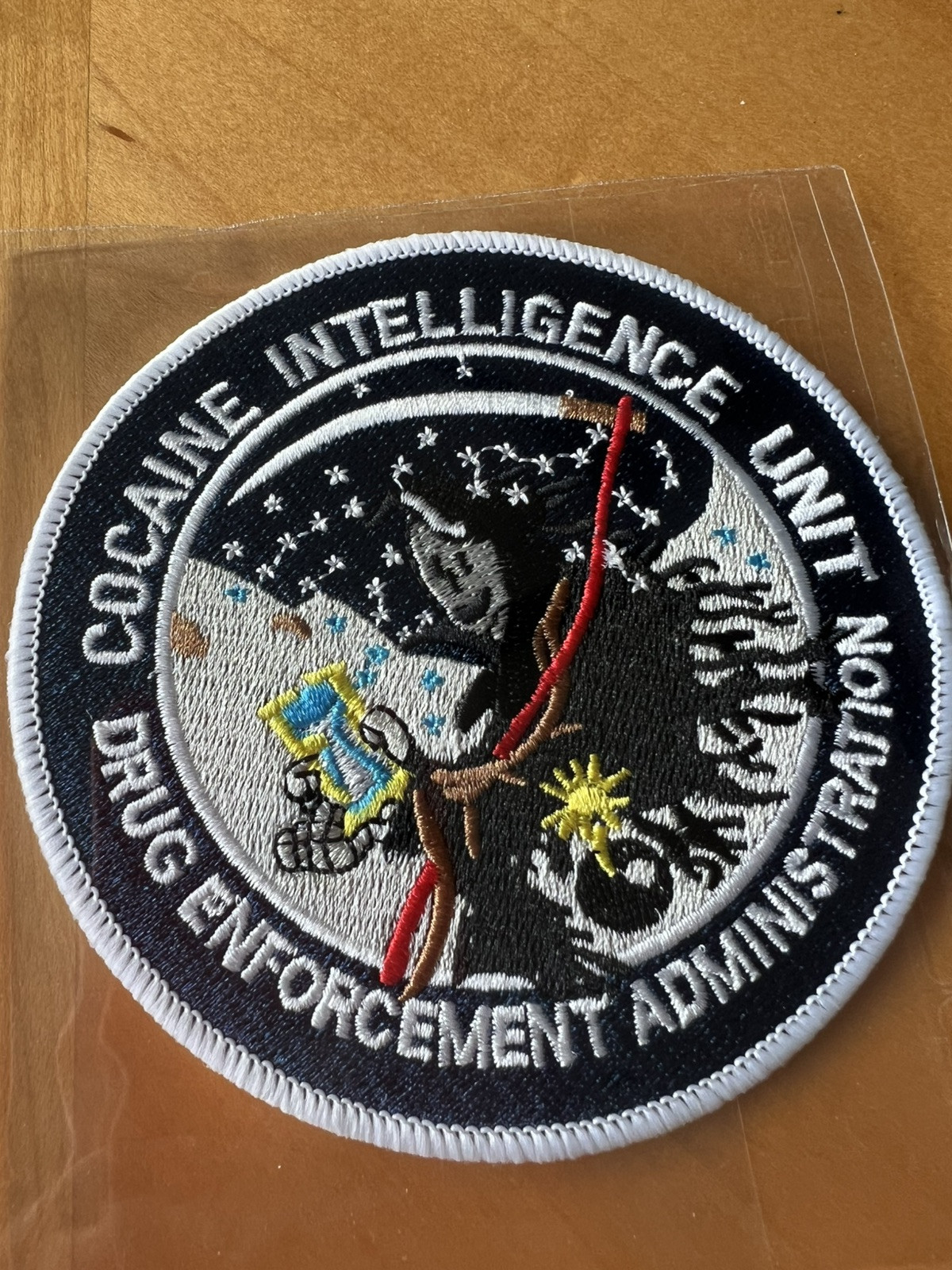 DEA DRUG ENFORCEMENT ADMINISTRATION COCAINE INTELLIGENCE UNIT POLICE PATCH