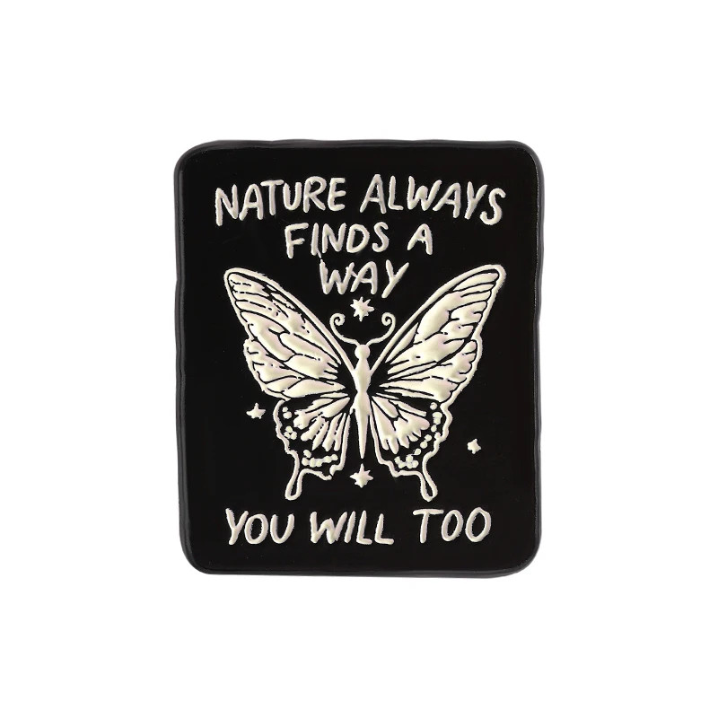 BE YOU DO YOU for YOU Enamel Pins Custom Free Butterfly Brooches Lapel Badges