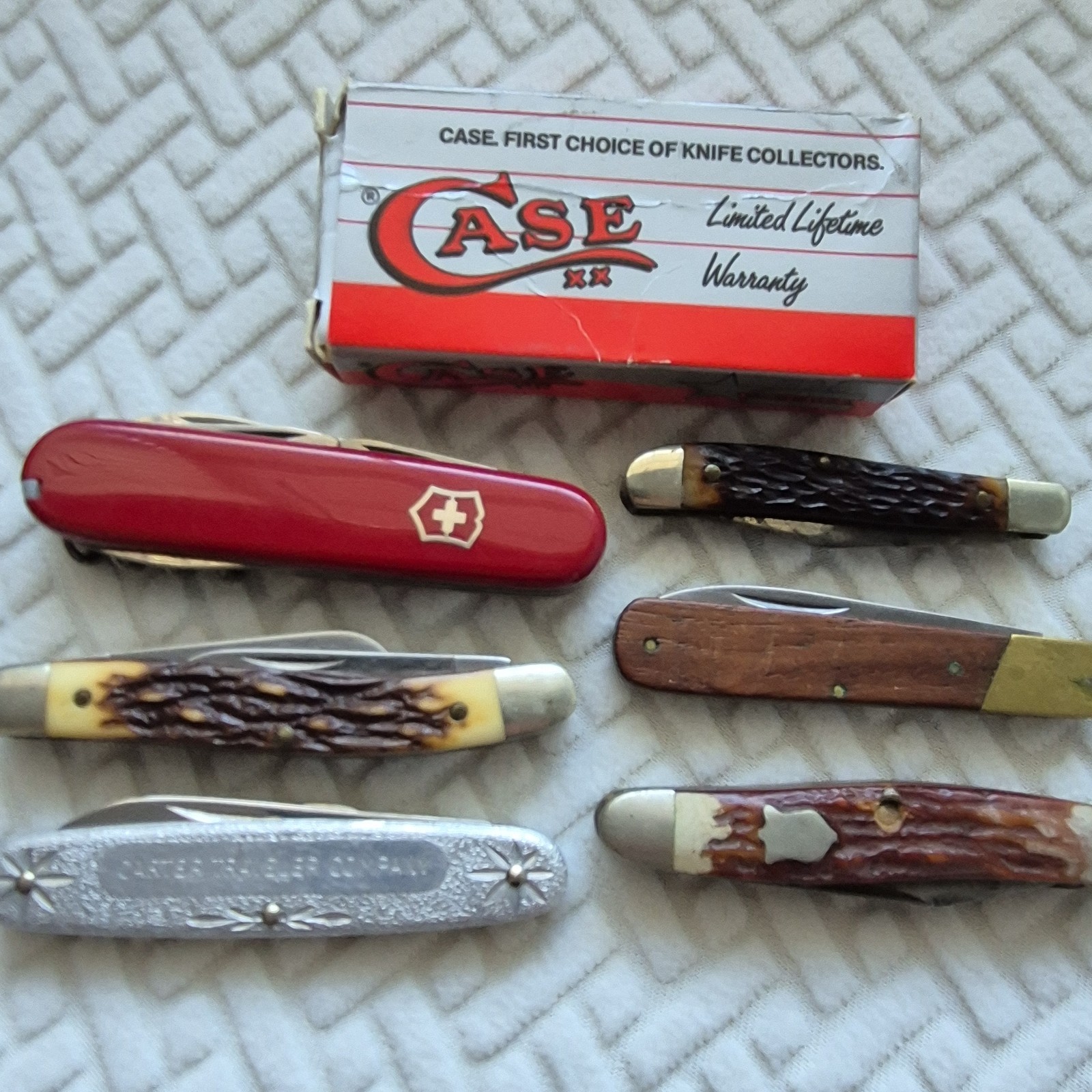 Vintage Estate Pocket Knife LOT/7 NY Knife Co/Case XX 62109/Schrade/Kutmaster 
