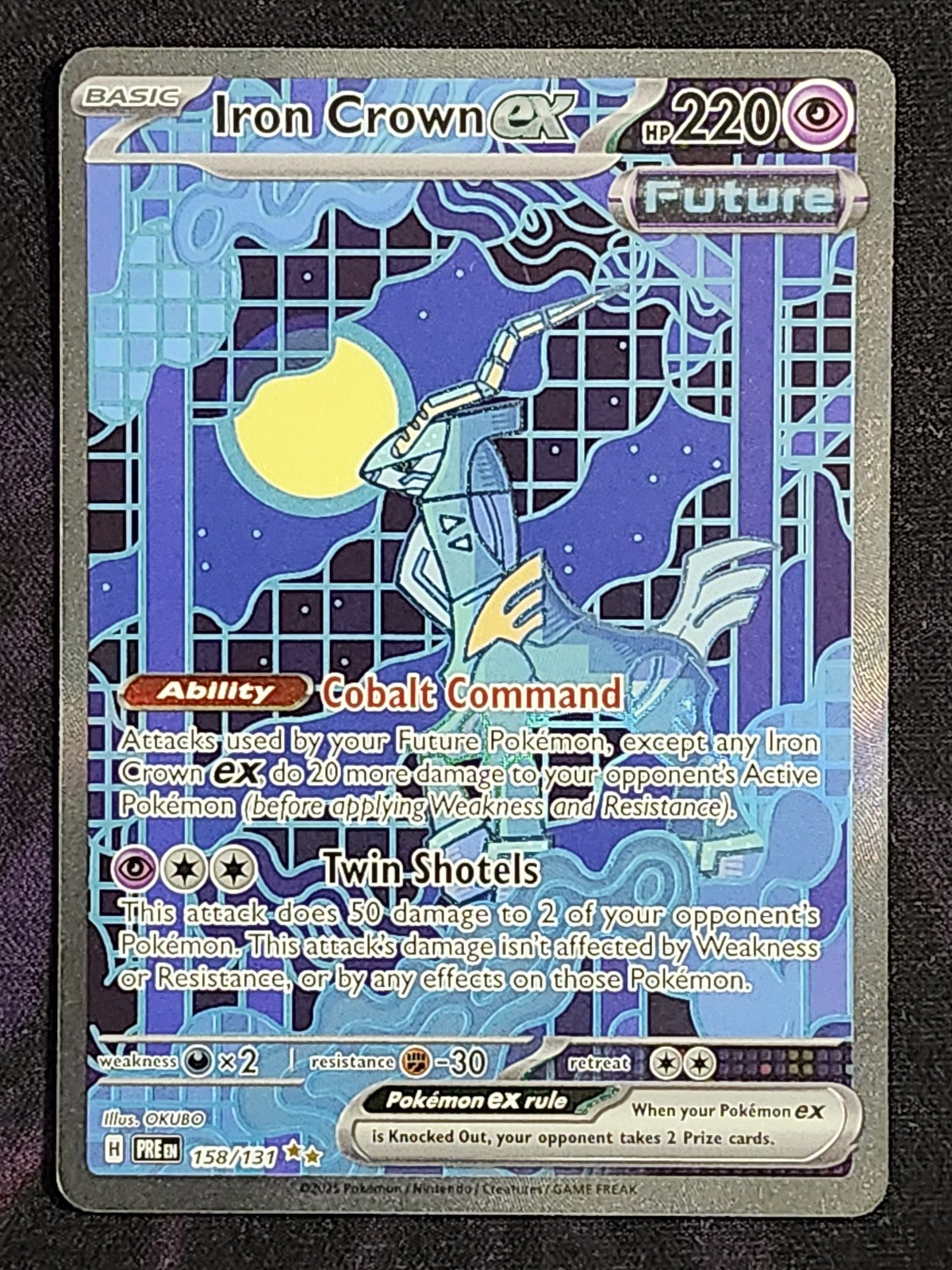 Pokemon Iron Crown EX 158/131 Prismatic Evolutions PRE