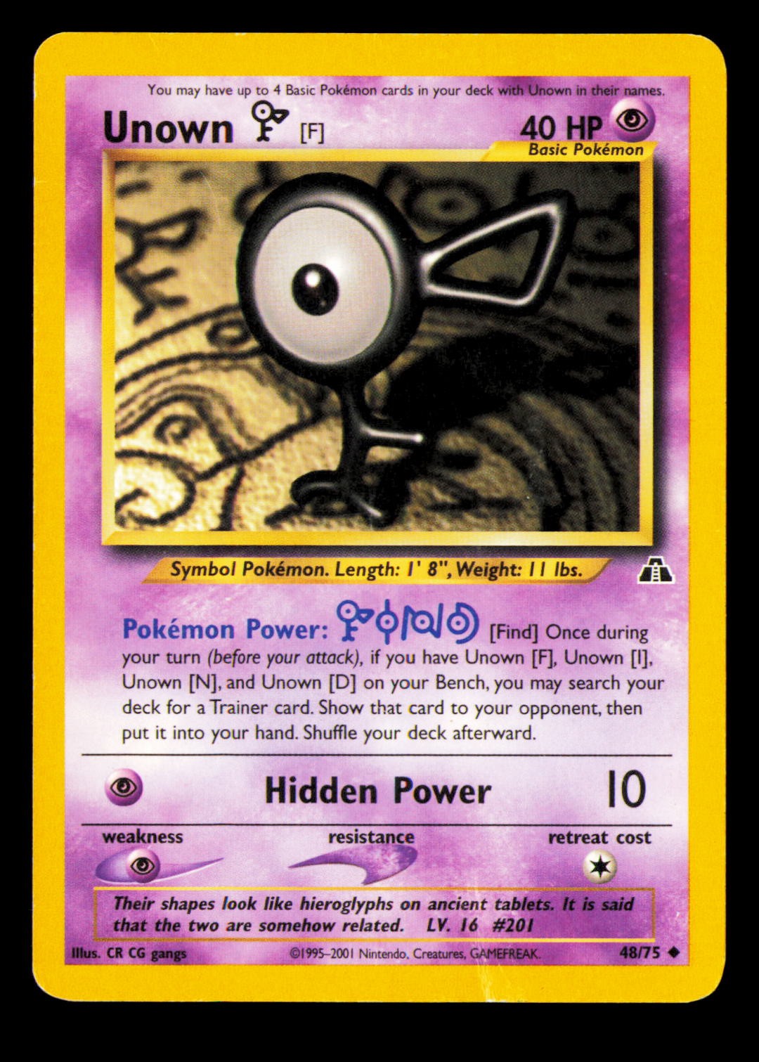 Crossing the Ruins... Unown F