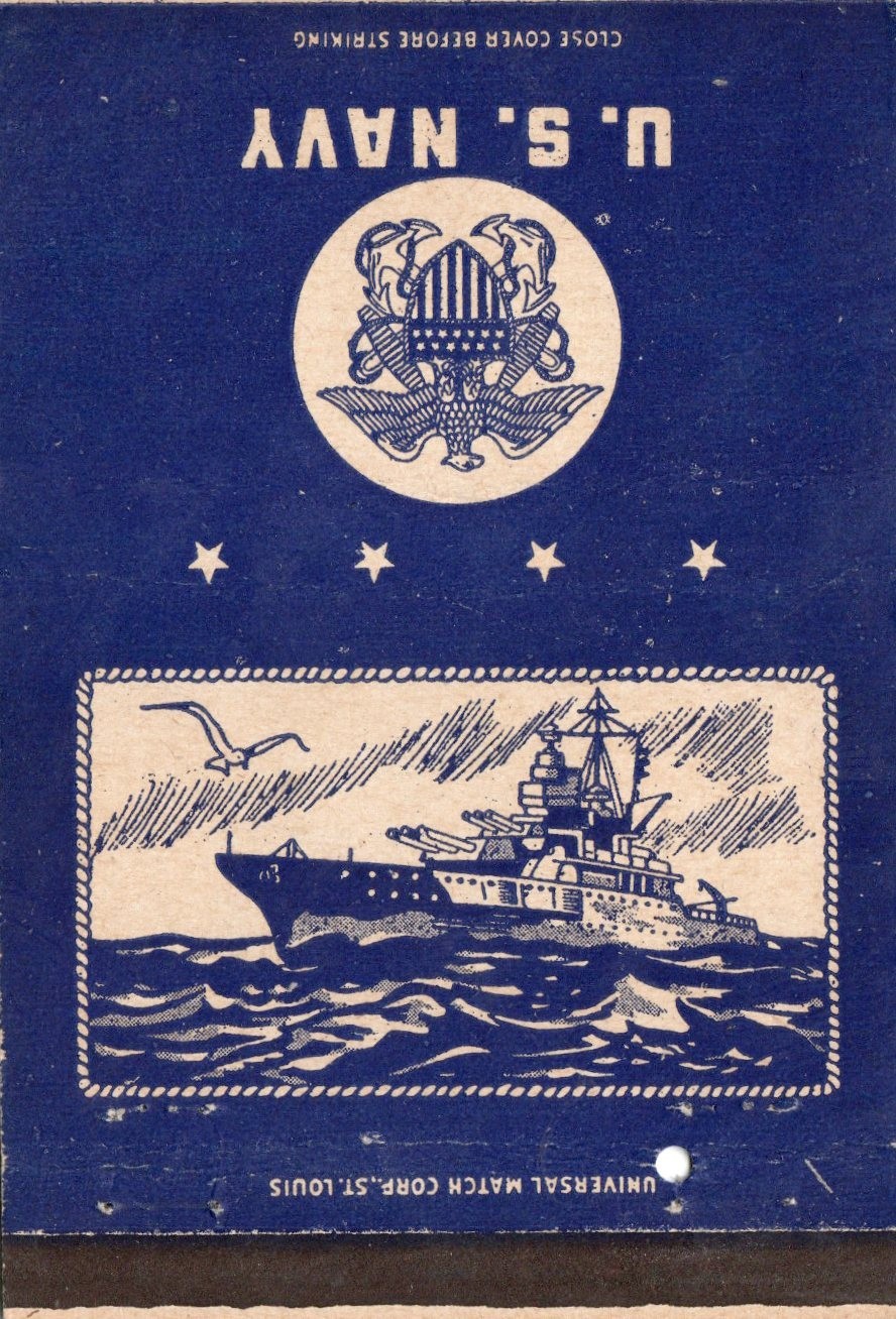 Vintage Matchcover US NAVY