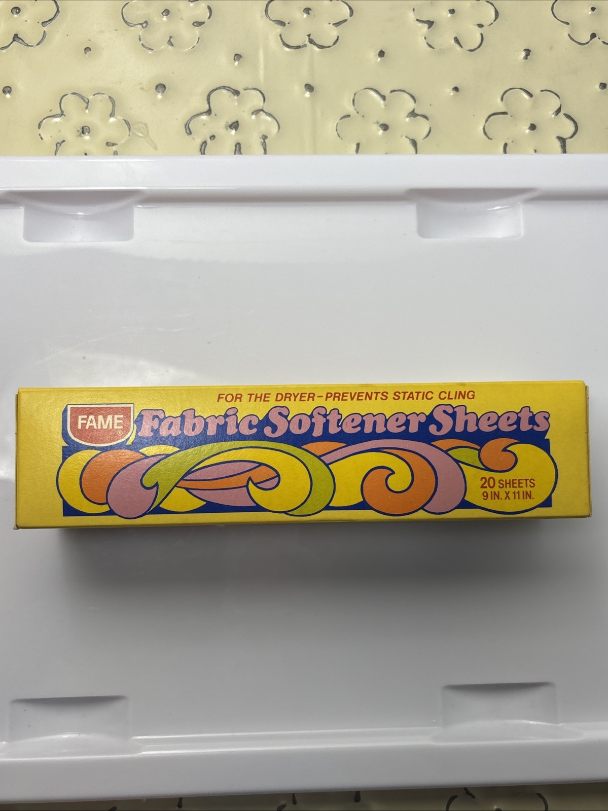 Vintage FAME Fabric Softener Sheets Factory Sealed NOS 20 Count Retro Laundry Vintage FAME Fabric Softener Sheets Factory Sealed NOS 20 Count Retro Laundry
