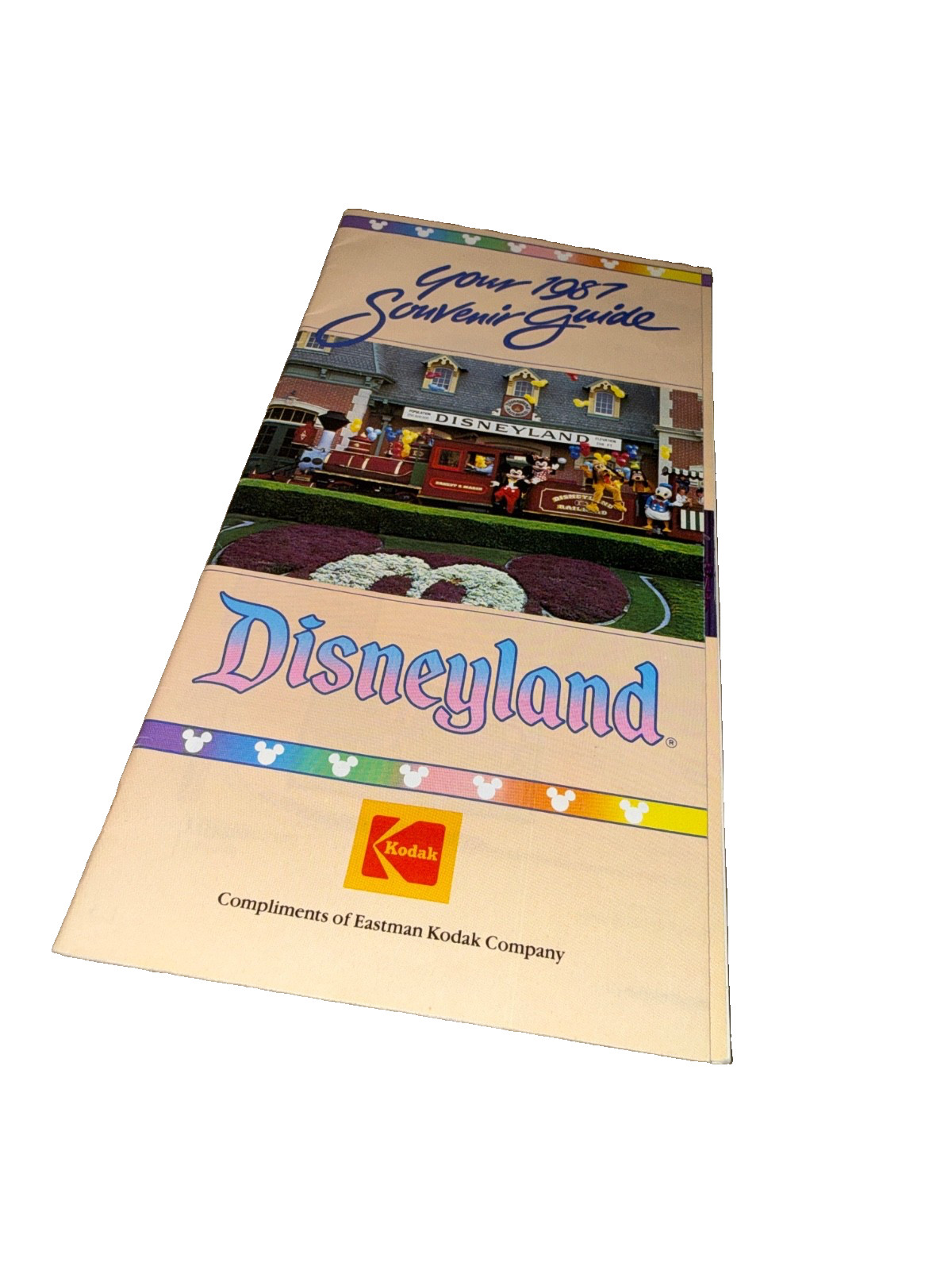 Disneyland Your 1987 Souvenir Guide Brochure Kodak Includes Map and Park Info