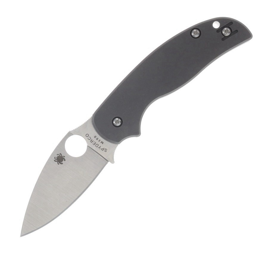 Spyderco SMKW Exclusive Sage 5 C123TIPM390 - Smooth Gray Titanium - Satin M390