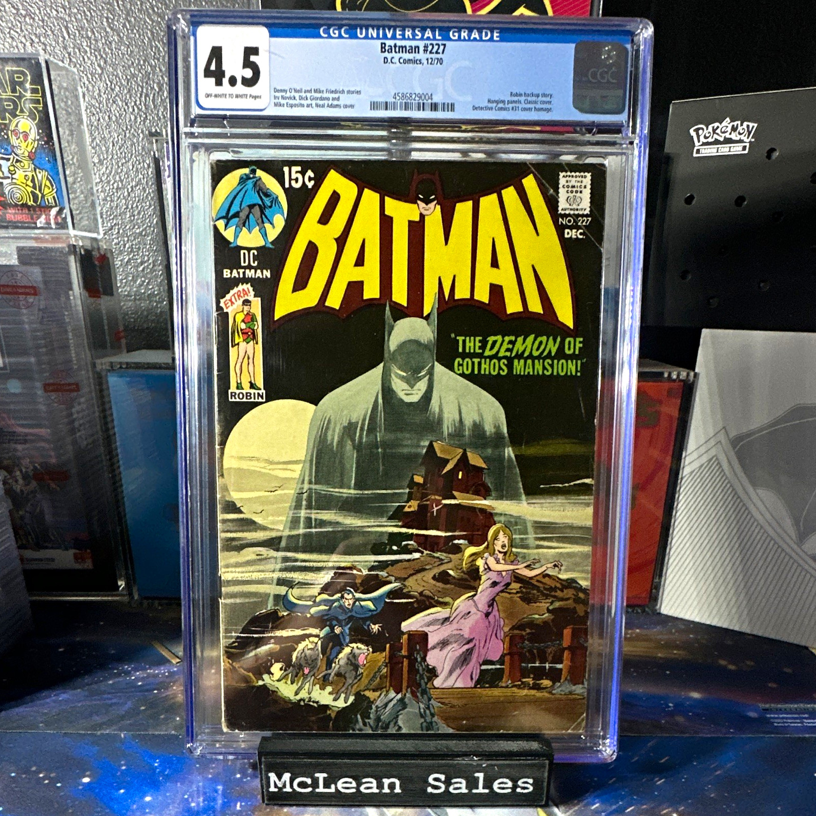 Batman #227 (1970) CGC 4.5 VG+ DC Comics Bronze Age Neal Adams