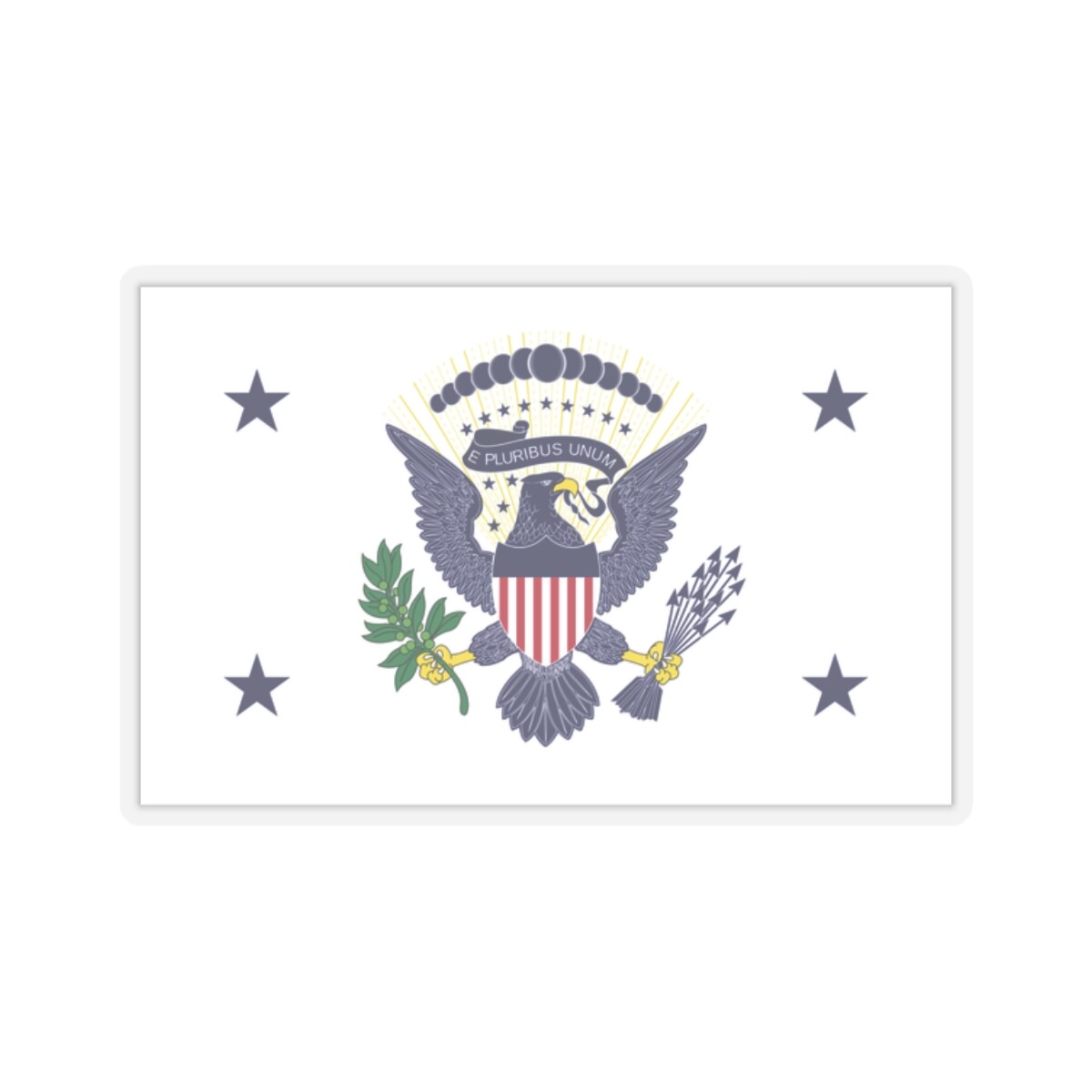 Flag Vice President 1936-1948 (United States) STICKER Vinyl Kiss-Cut Decal
