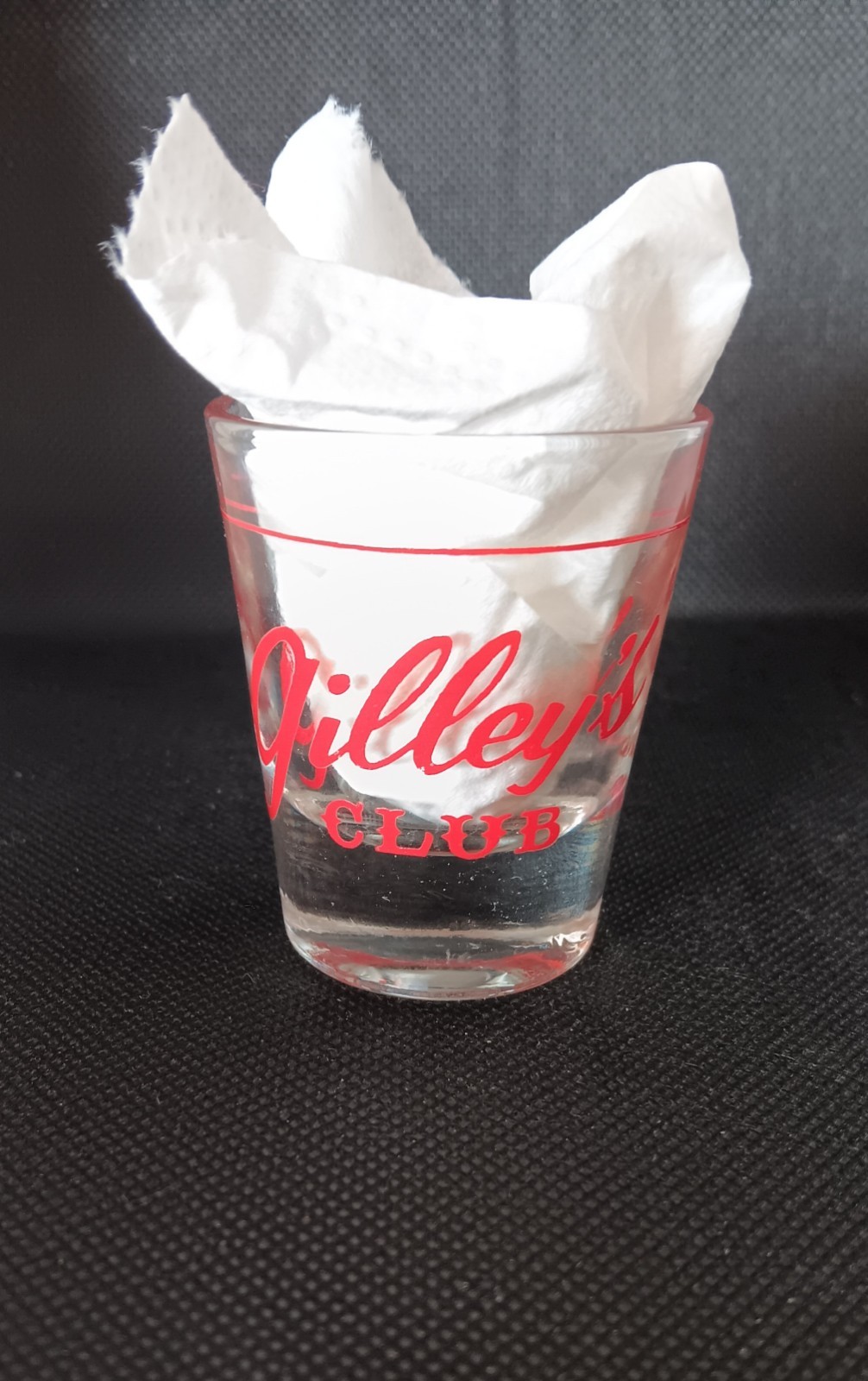 Vintage Mickey Gilley’s Club SHOT GLASS Johnny Lee’s Club Pasadena Texas