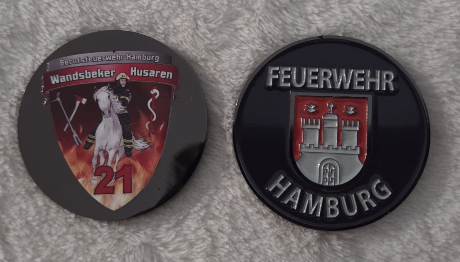  Hamburg Germany Fire Rescue Department Challenge Coin Feuerwehr Wandsbeker