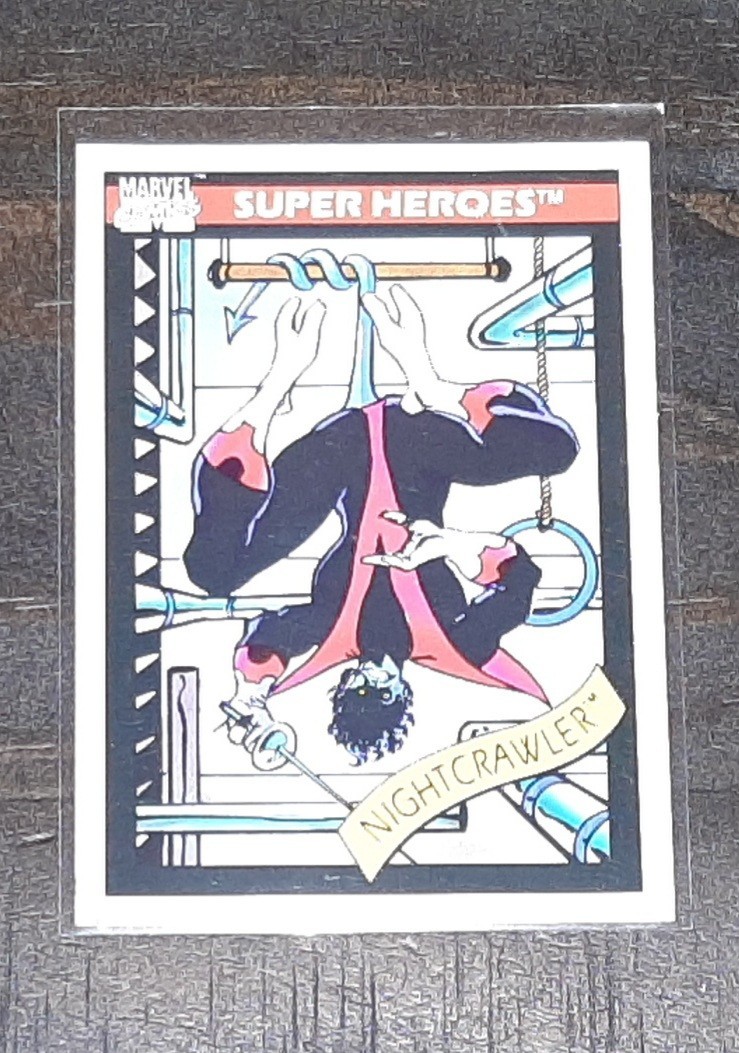 1990 Marvel Universe Nightcrawler Toybiz Promo Card NM+ Toy Biz