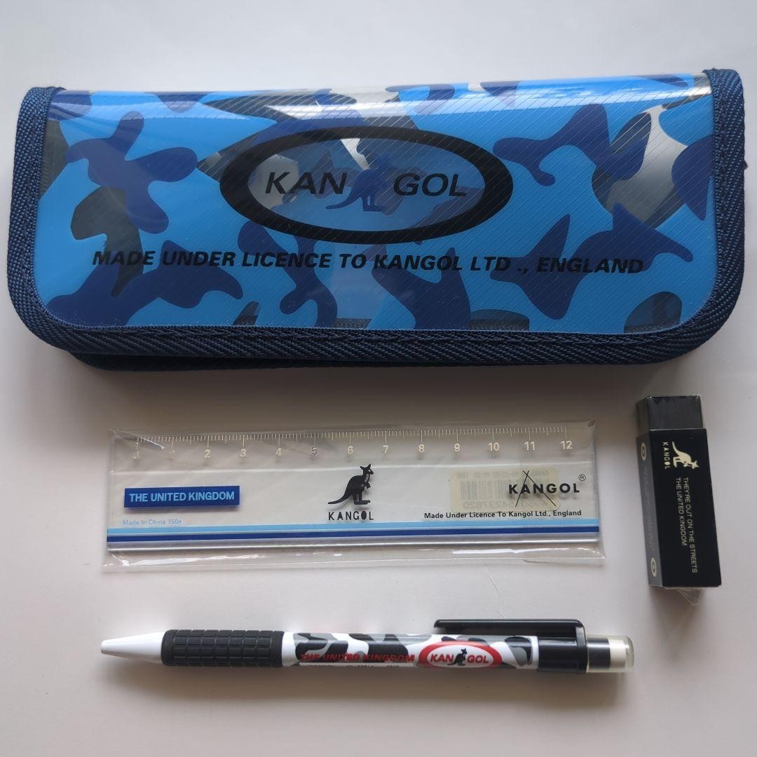 Kangol Pen Case Sharp Eraser Ruler Rare Hat Cap Beanie Model VHTF Collectables A