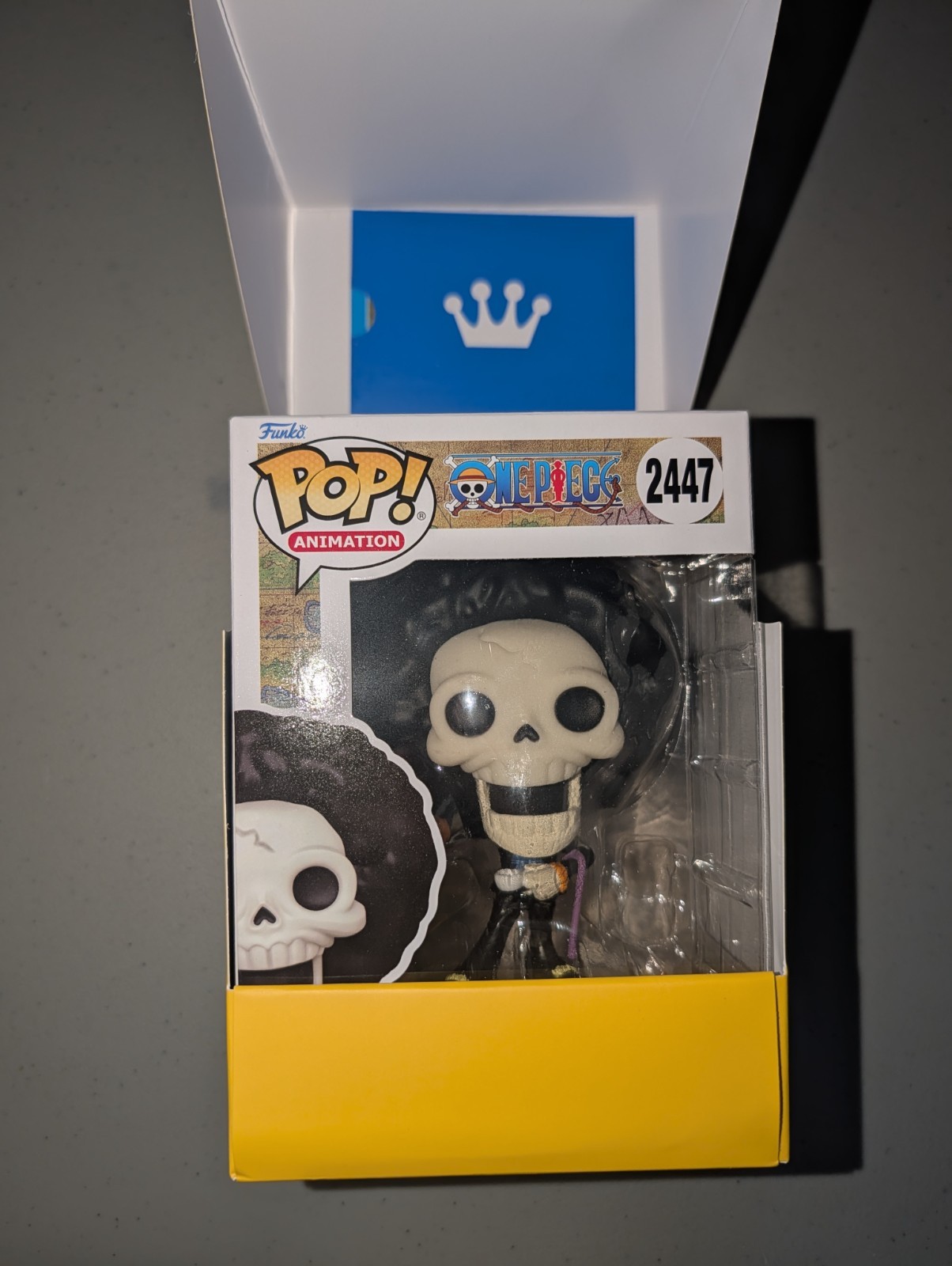 Funko Pop One Piece Brook Glow In The Dark Mystery Vinyl Figure 2447 IN HAND Funko Pop One Piece Brook Glow In The Dark Mystery Vinyl Figure 2447 IN HAND