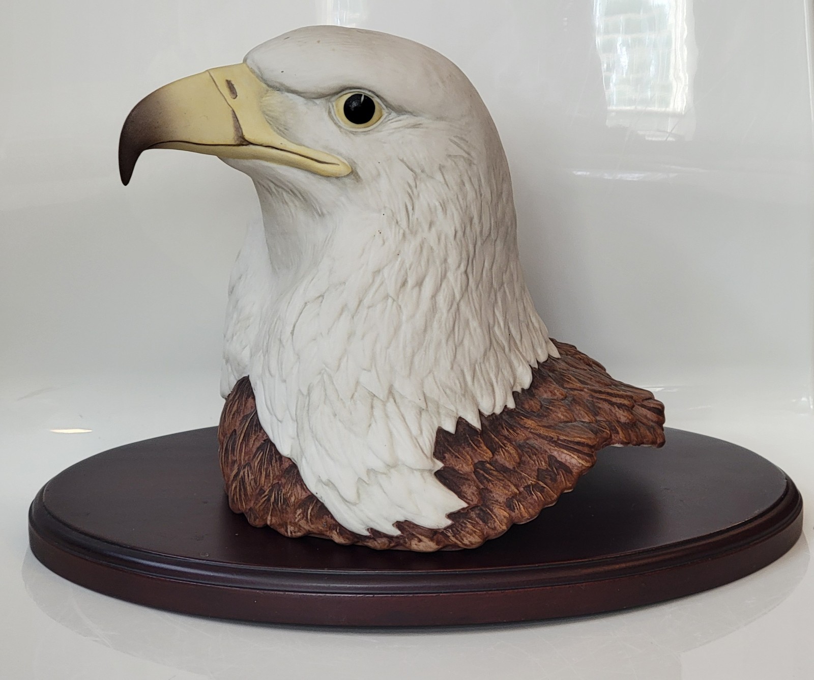Vintage Boehm Bisque Porcelain Bald Eagle Head 40153 Made in U.S.A. Retired