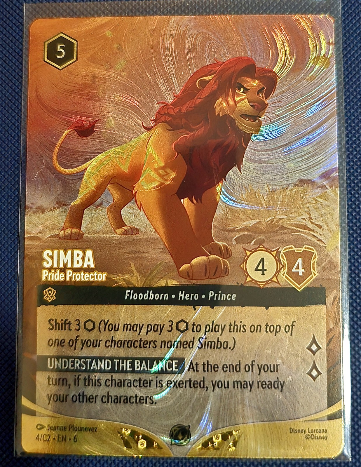 Disney Lorcana TCG Simba Pride Protector FOIL TOP 64 DLC PROMO NM Disney Lorcana TCG Simba Pride Protector FOIL TOP 64 DLC PROMO NM