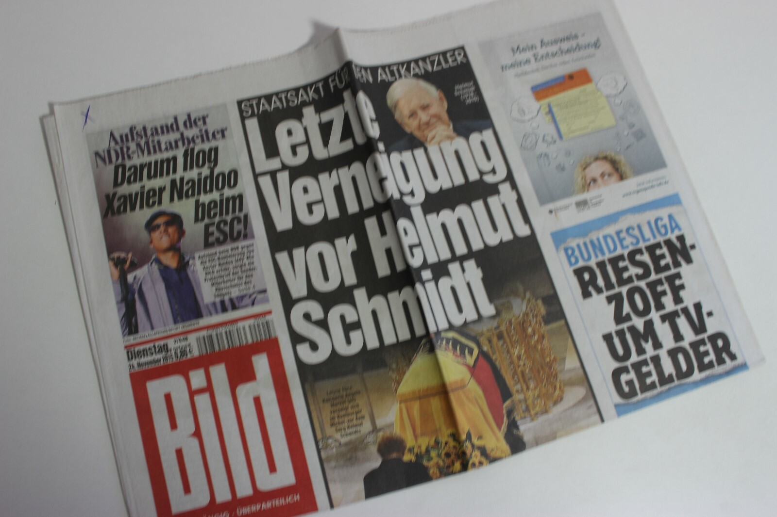 BILDzeitung 24/11/2015 November 24/11/2015 Special Occasion Gift